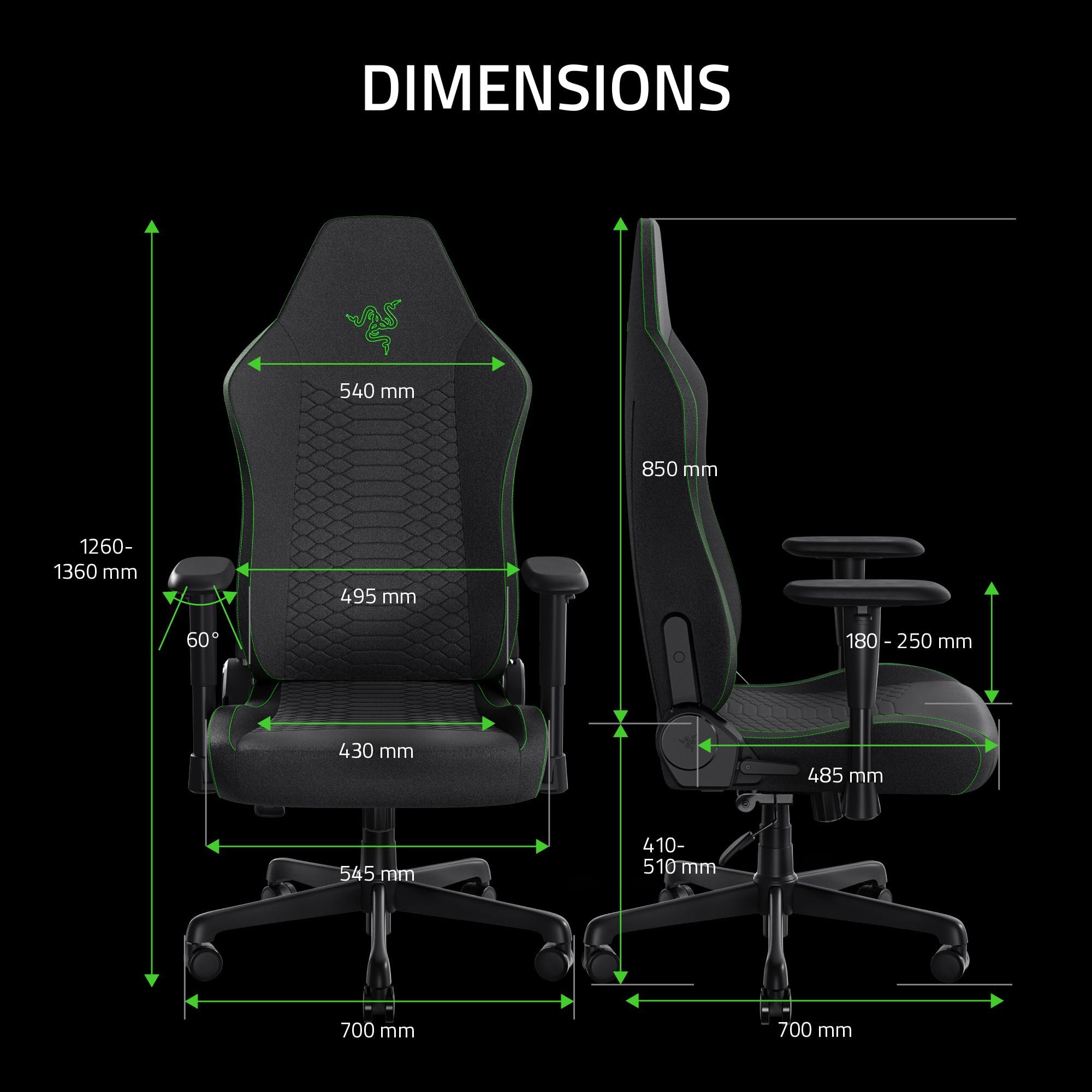 razer-iskur-v2-x-ergonomic-gaming-chair-l33t-edition-with-built-in-lumbar-suppor image 2