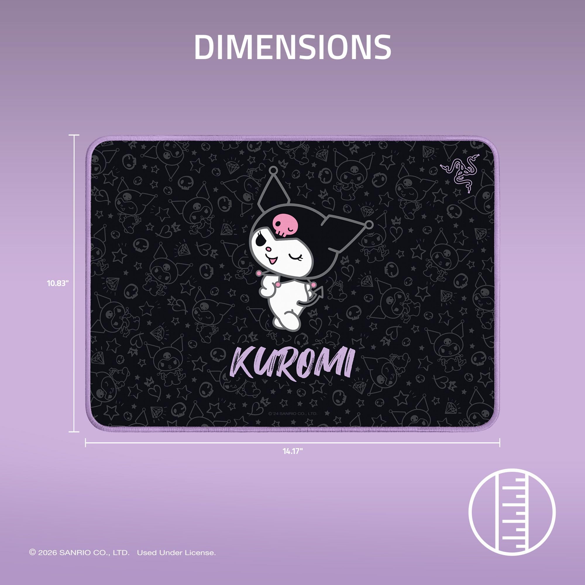 razer-goliathus-gaming-mousepad-kuromi-edition-medium-10-x-13-98-micro-textured- image 5