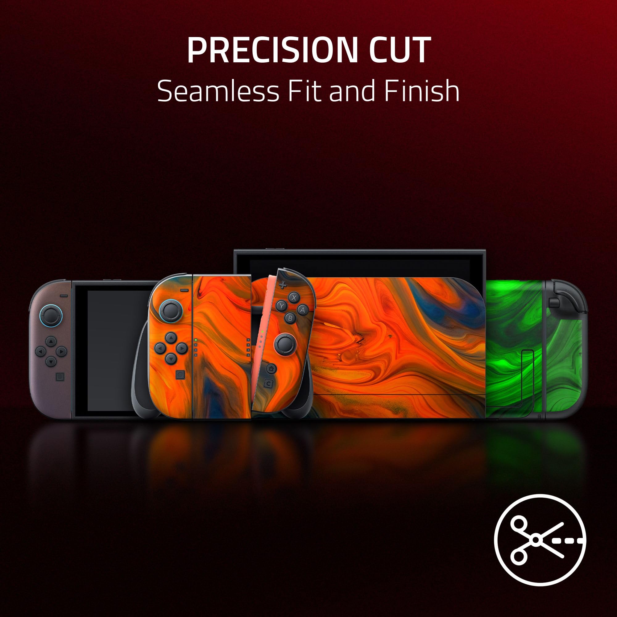razer-console-skin-for-nintendo-switch-2-complete-wrap-dark-hive-3m-cast-vinyl image 6