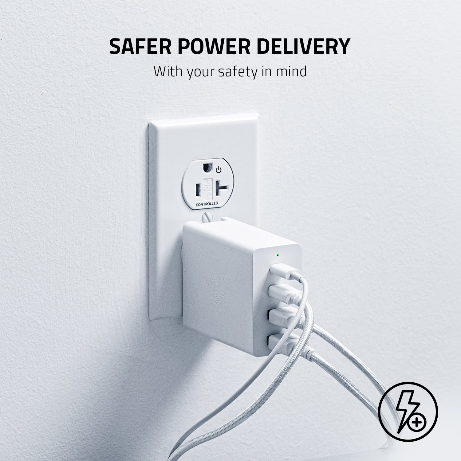 razer-usb-c-130w-gan-charger-4-port-2x-usb-c-2x-usb-a-fast-charging-power-adapte image 6