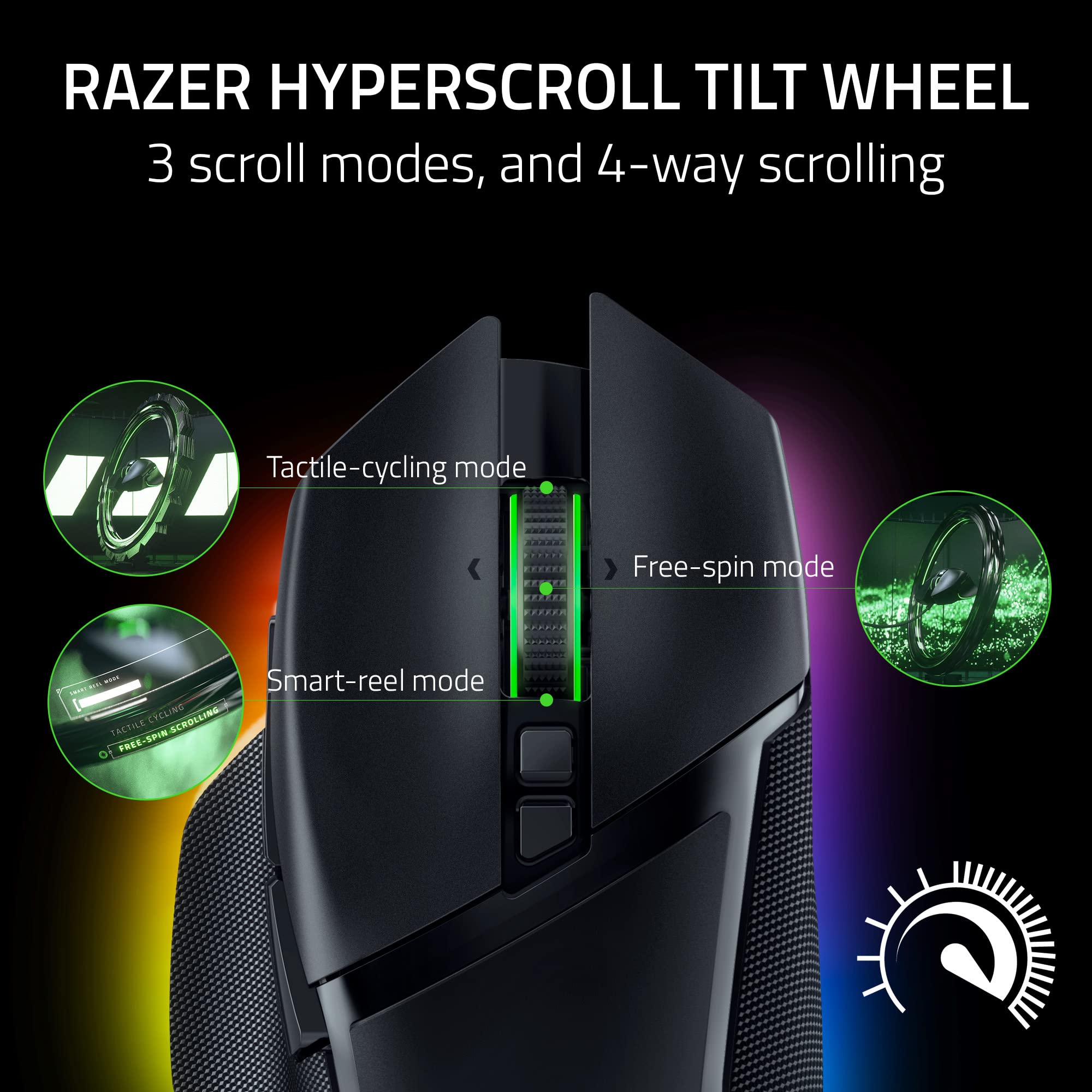 razer-basilisk-v3-pro-wireless-gaming-mouse-hyperscroll-tilt-wheel-30k-dpi-focus image 2