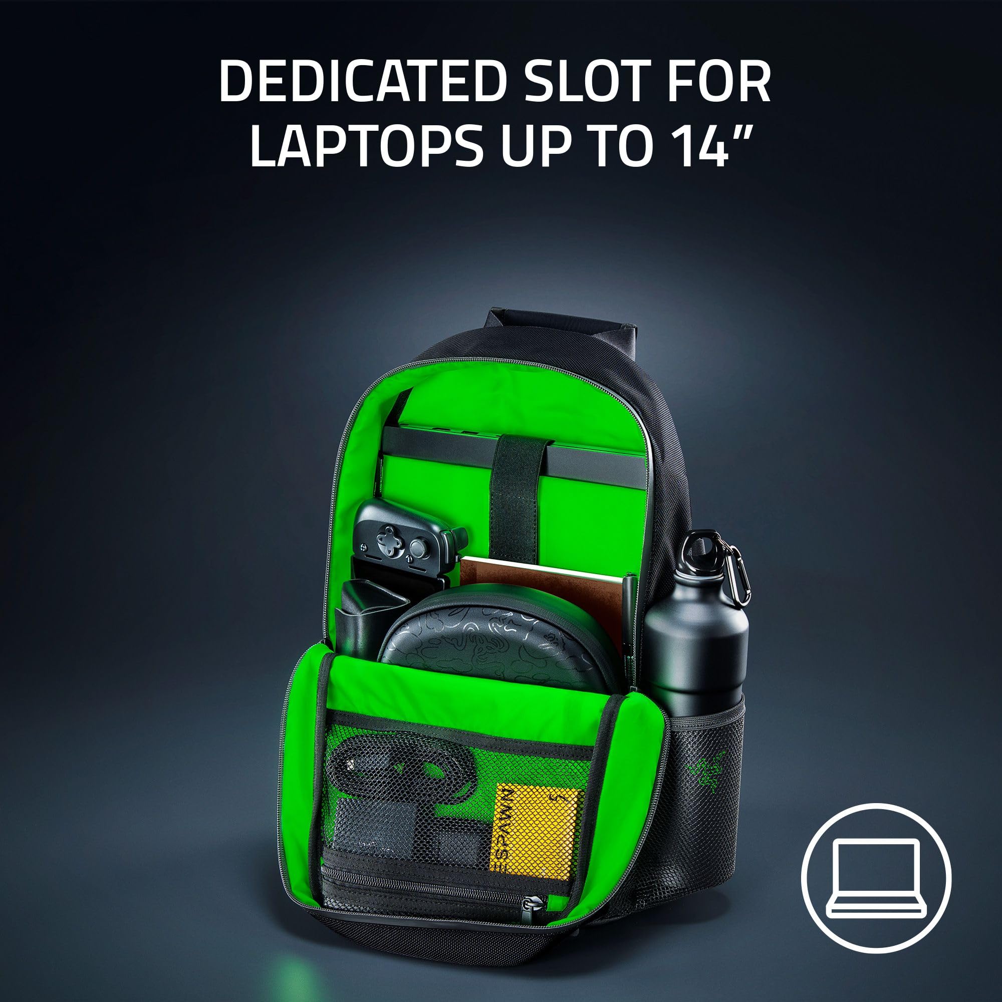 razer-rogue-v3-14-gaming-laptop-backpack-tear-and-water-resistant-travel-carry-o image 4