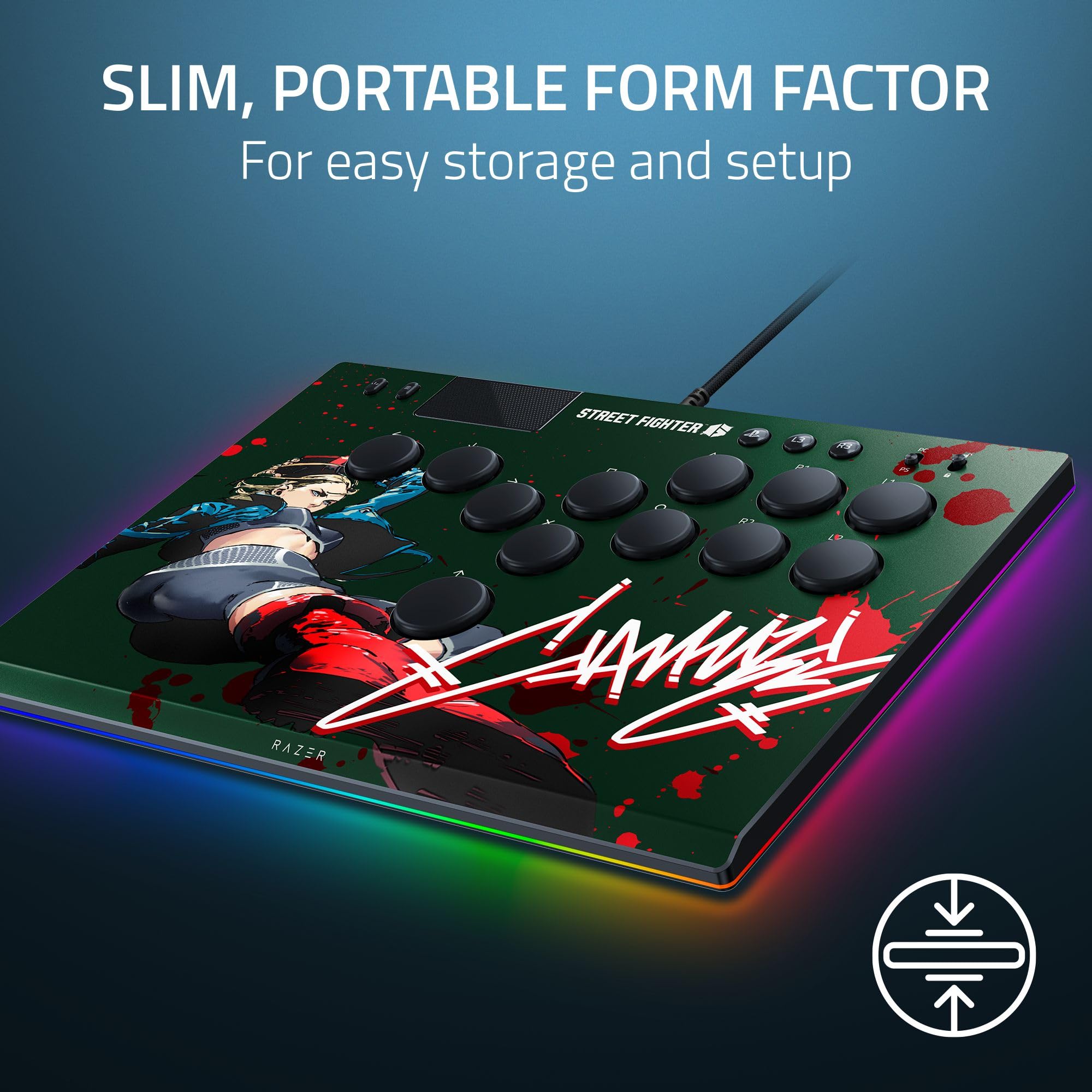 razer-kitsune-all-button-leverless-arcade-controller-for-ps5-pc-with-street-figh image 3