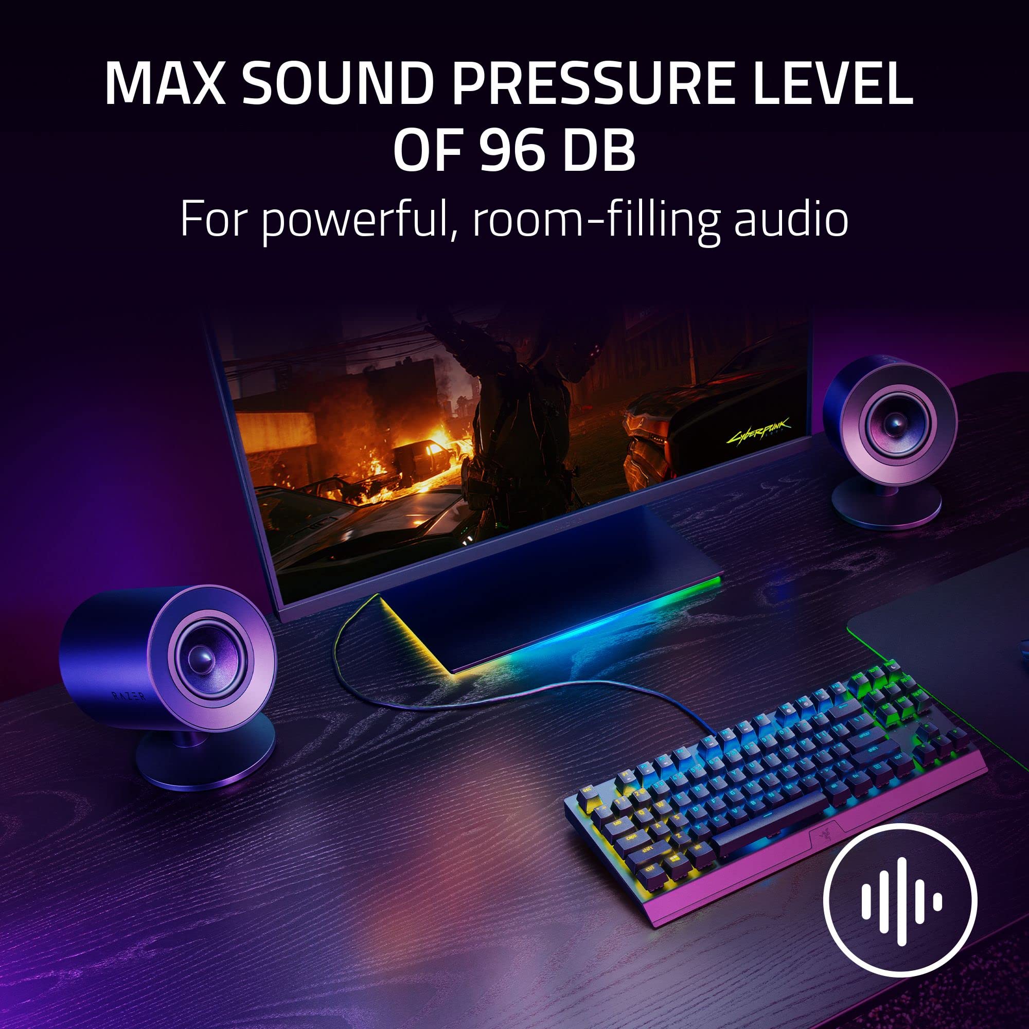razer-nommo-v2-x-full-range-2-0-pc-gaming-speakers-with-thx-spatial-audio-3-driv image 4