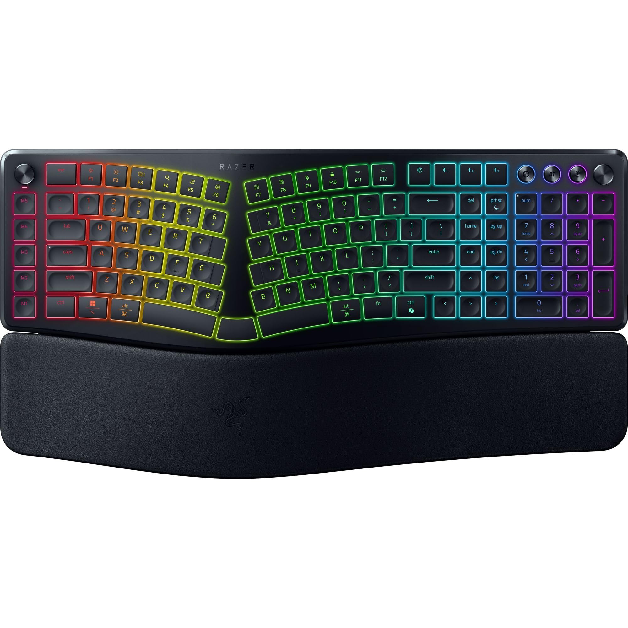 razer-pro-type-ergo-wireless-split-ergonomic-keyboard-adjustable-tilt-wrist-rest image 1