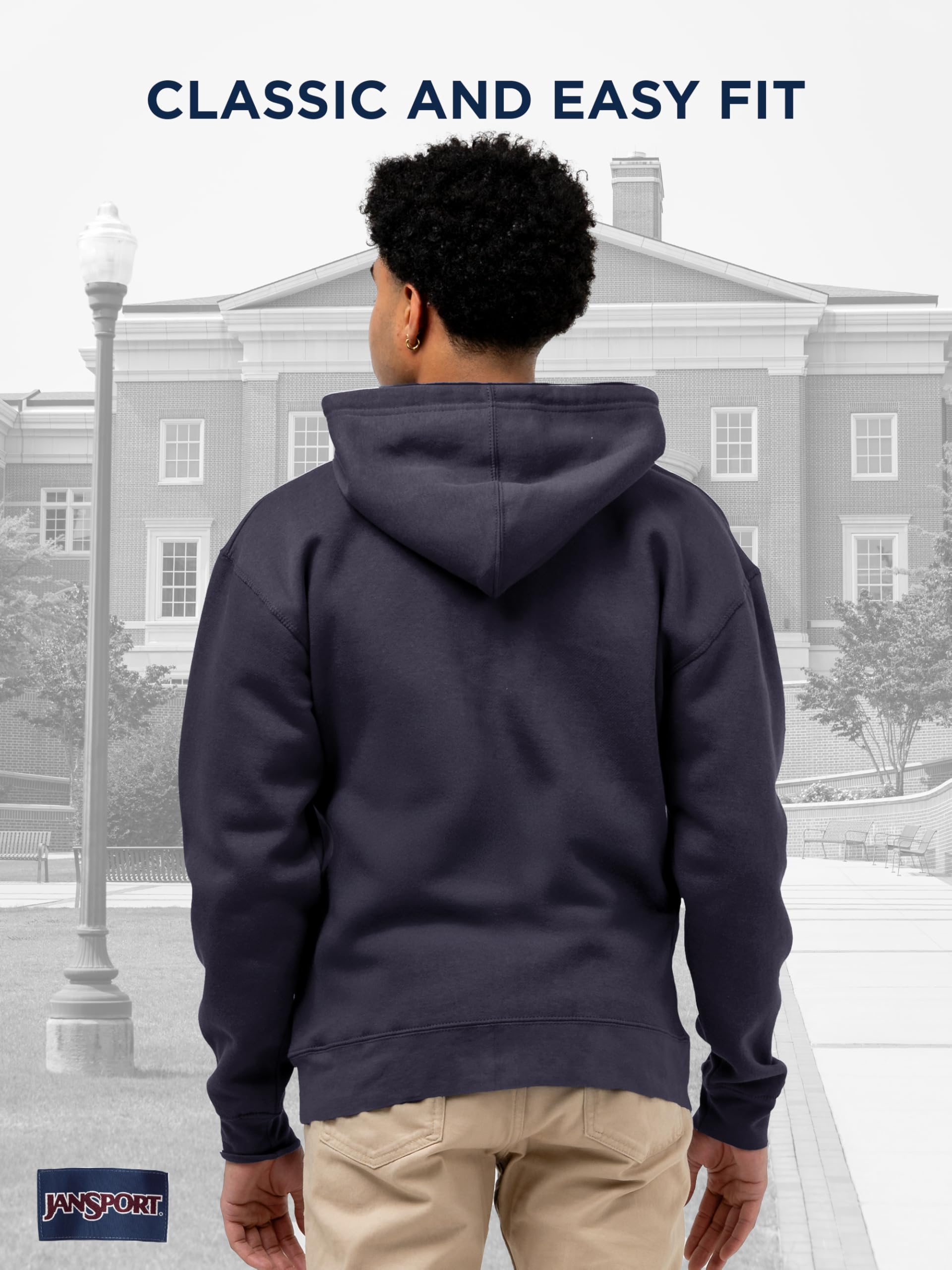 jansport-ncaa-rival-full-zip-hoodie-officially-licensed-team-hoodie-with-double- image 4