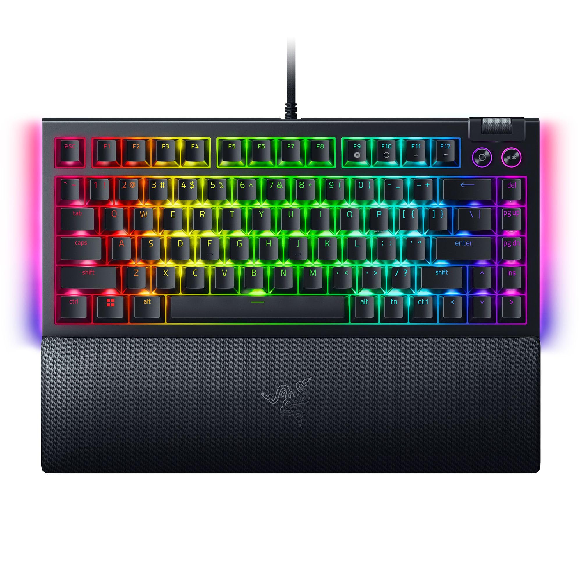 razer-blackwidow-v4-75-hot-swappable-mechanical-gaming-keyboard-orange-tactile-s image 1