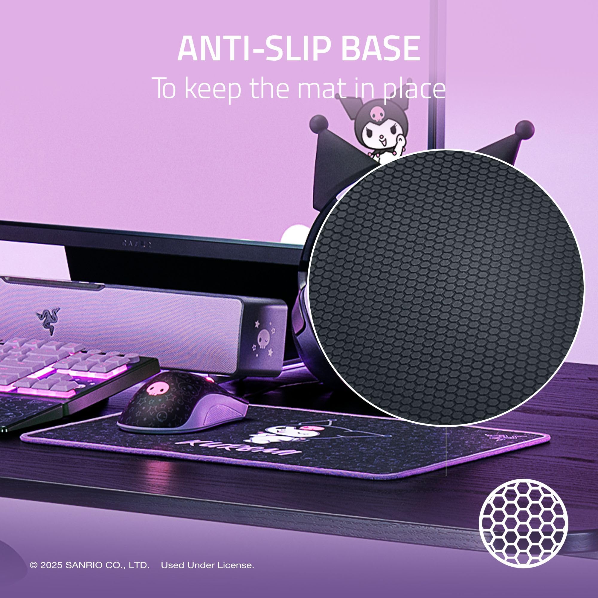 razer-deathadder-essential-gaming-mouse-goliathus-medium-mouse-mat-bundle-kuromi image 4