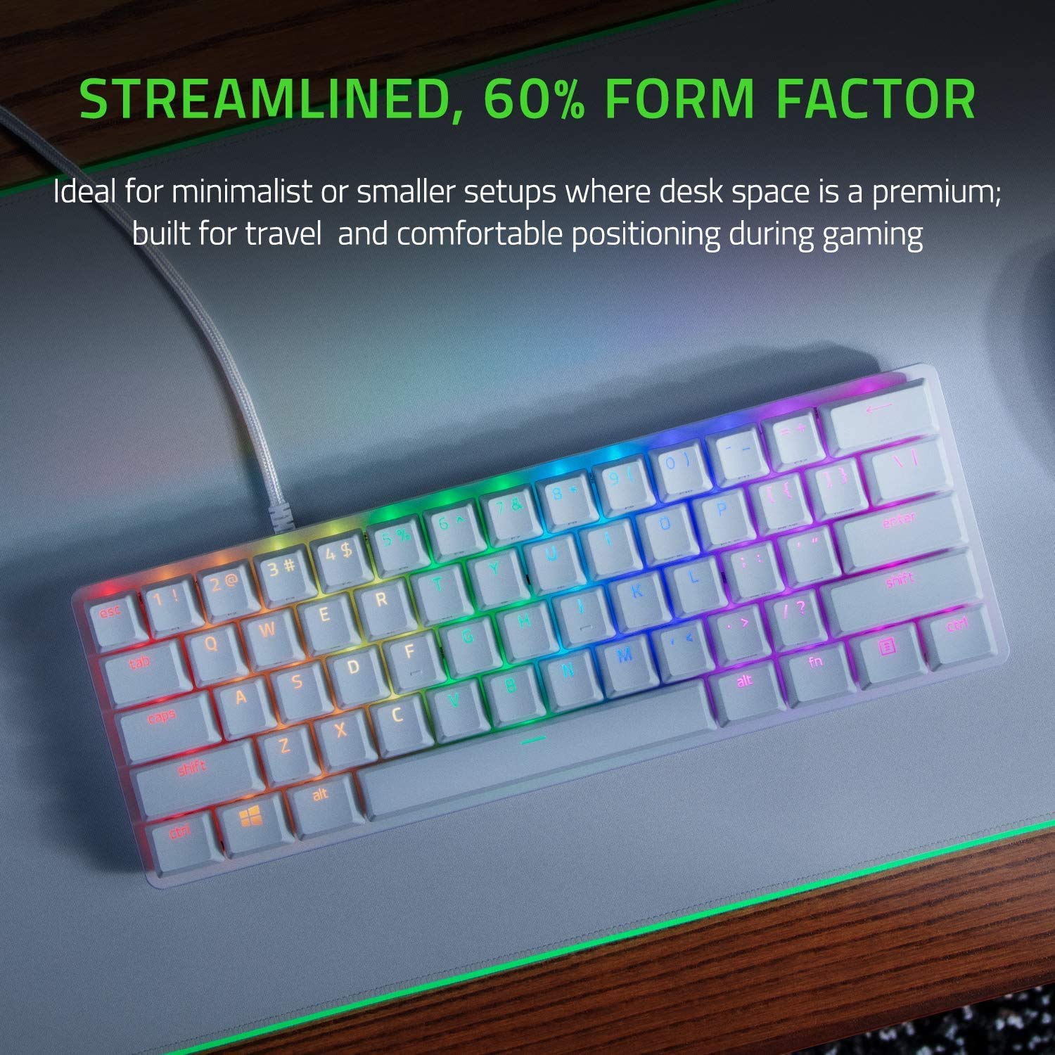 razer-huntsman-mini-60-gaming-keyboard-white-linear-optical-switches-aluminum-to image 3