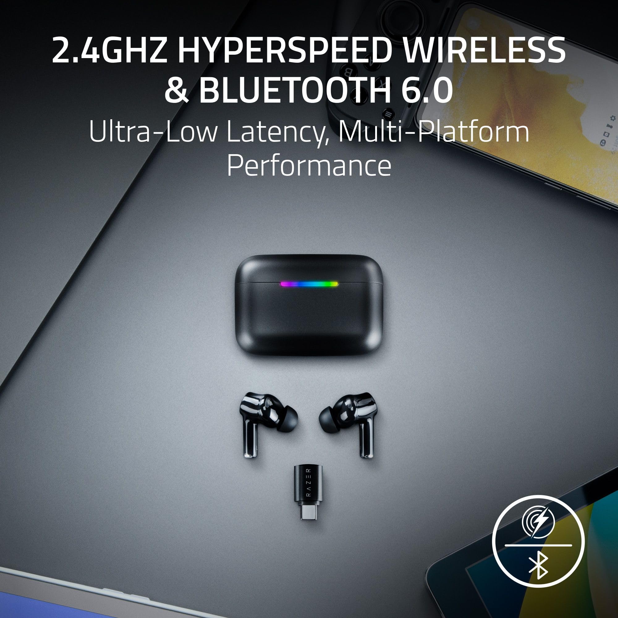 razer-hammerhead-v3-hyperspeed-wireless-anc-gaming-earbuds-2-4ghz-bluetooth-6-0- image 2
