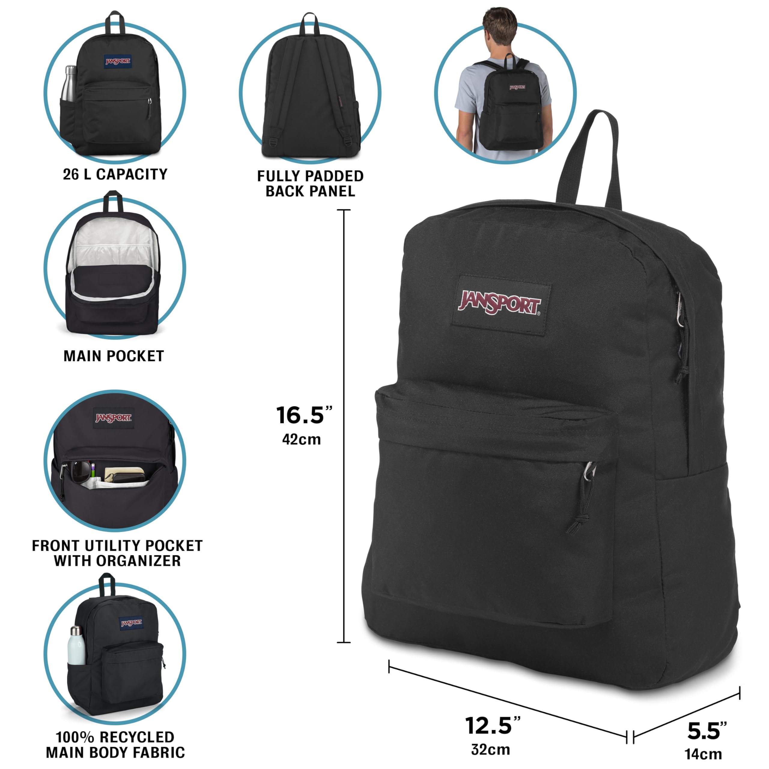 jansport-ncaa-superbreak-plus-backpack-ohio-state-buckeyes-officially-licensed-p image 2