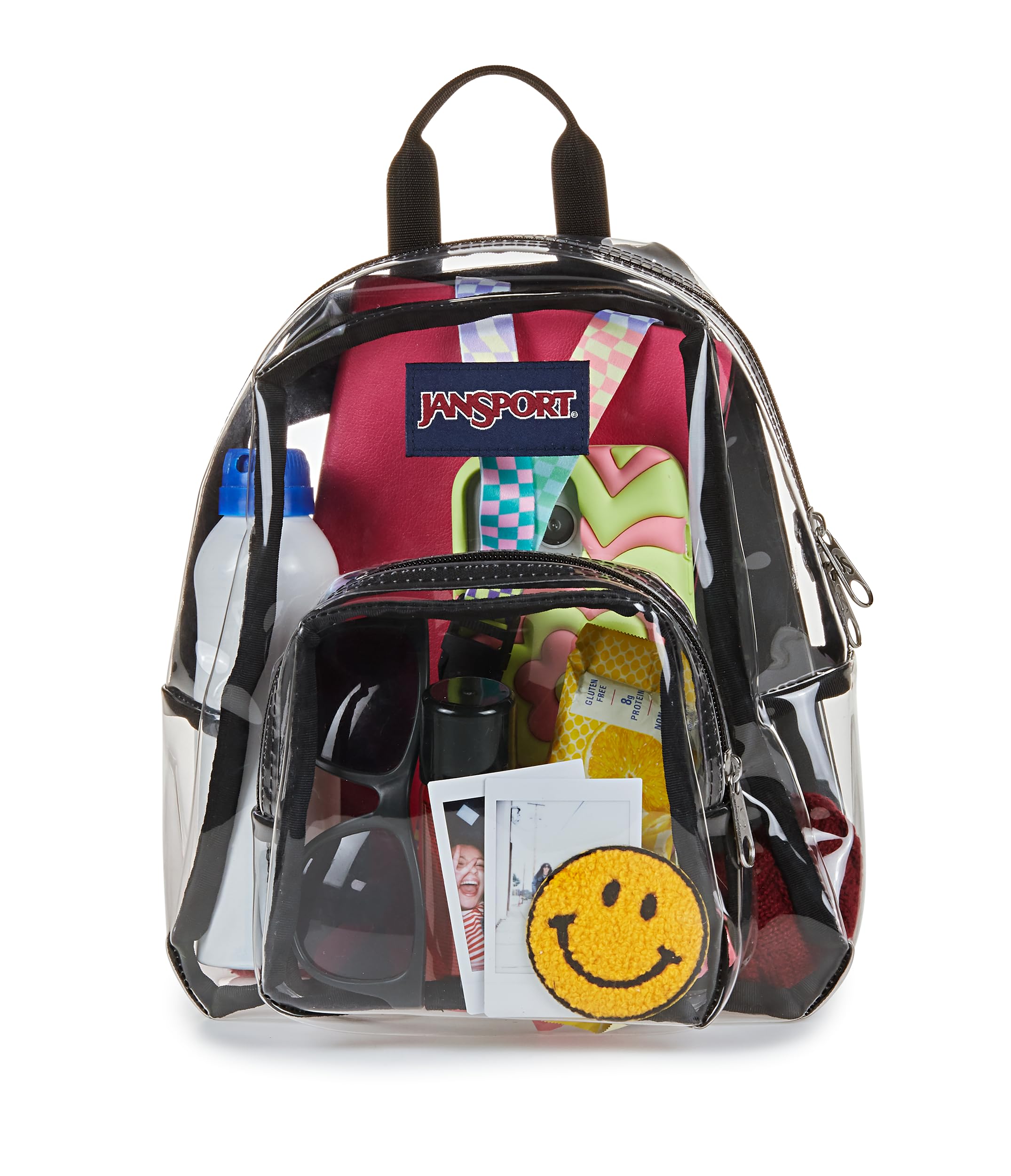 jansport-clear-mini-pack-lightweight-10l-transparent-backpack-with-adjustable-st image 4