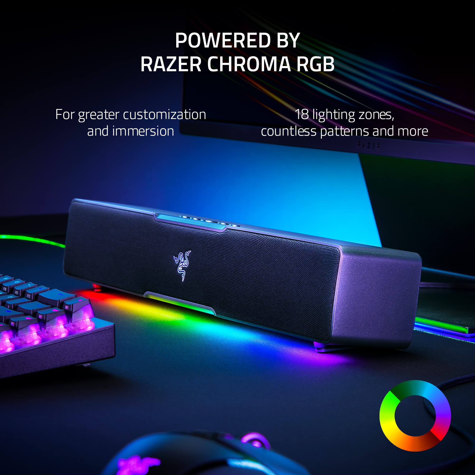 razer-leviathan-v2-x-pc-soundbar-compact-design-full-range-drivers-chroma-rgb-us image 6