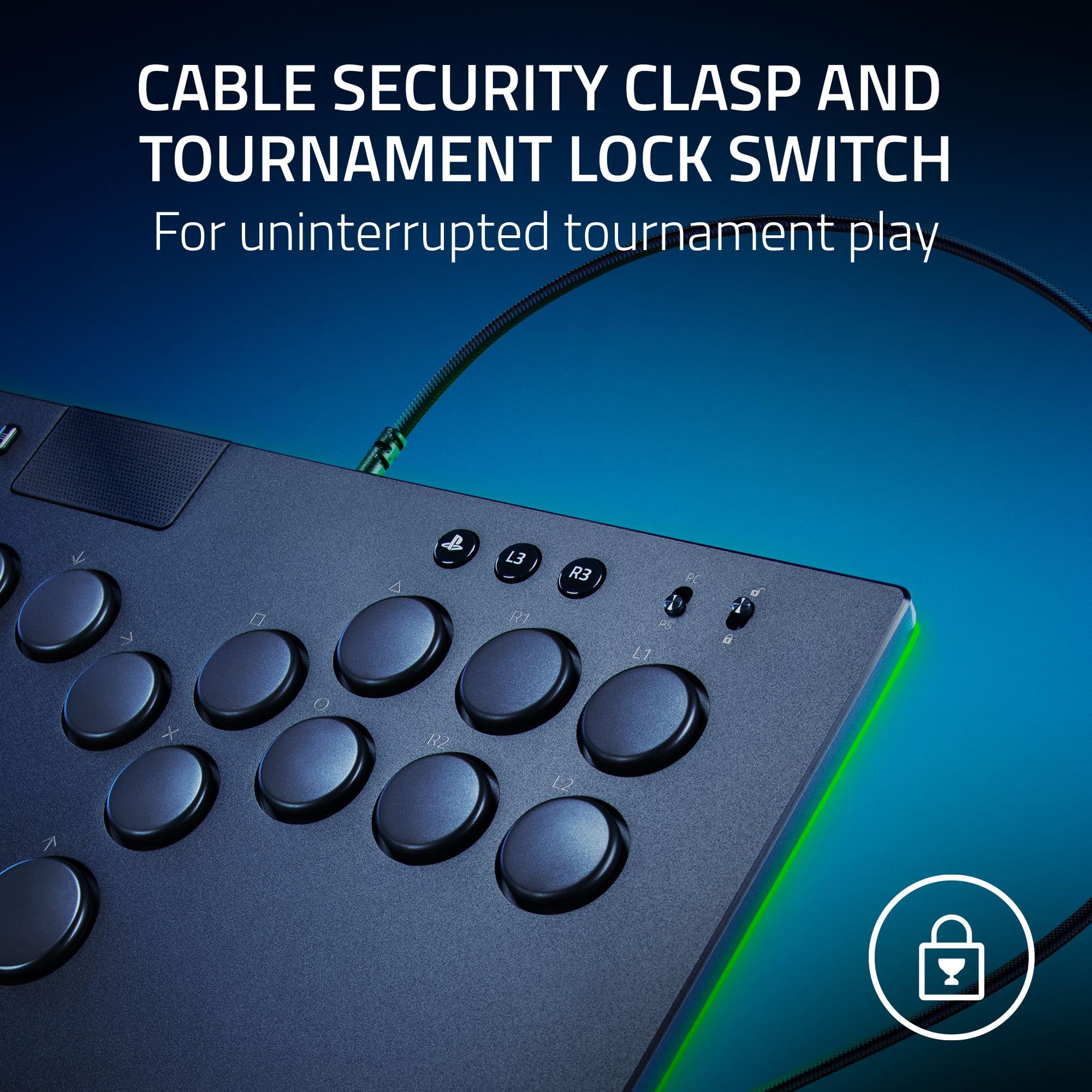 razer-kitsune-all-button-arcade-fighting-game-controller-ps5-pc-low-profile-opti image 5