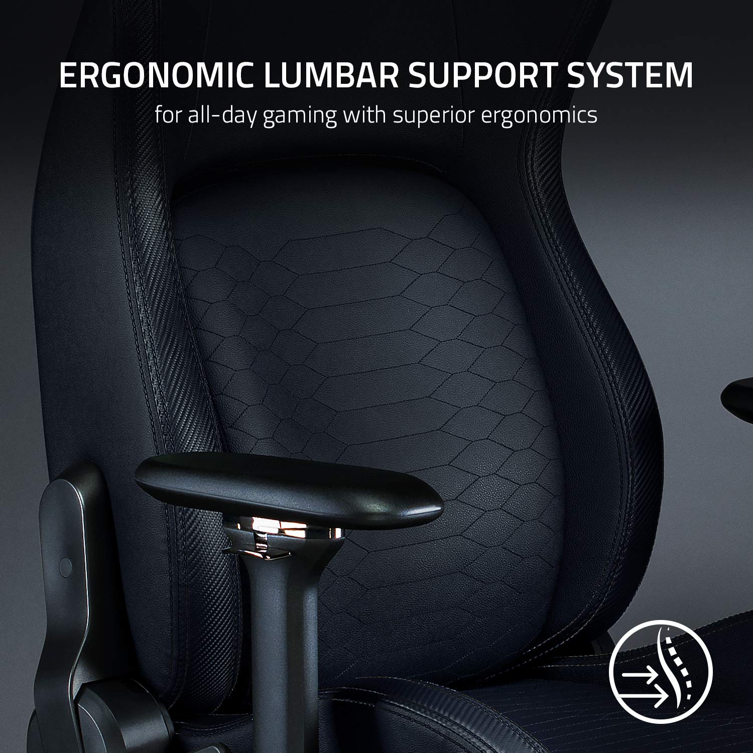 razer-iskur-ergonomic-gaming-chair-with-adjustable-lumbar-support-system-multi-l image 4