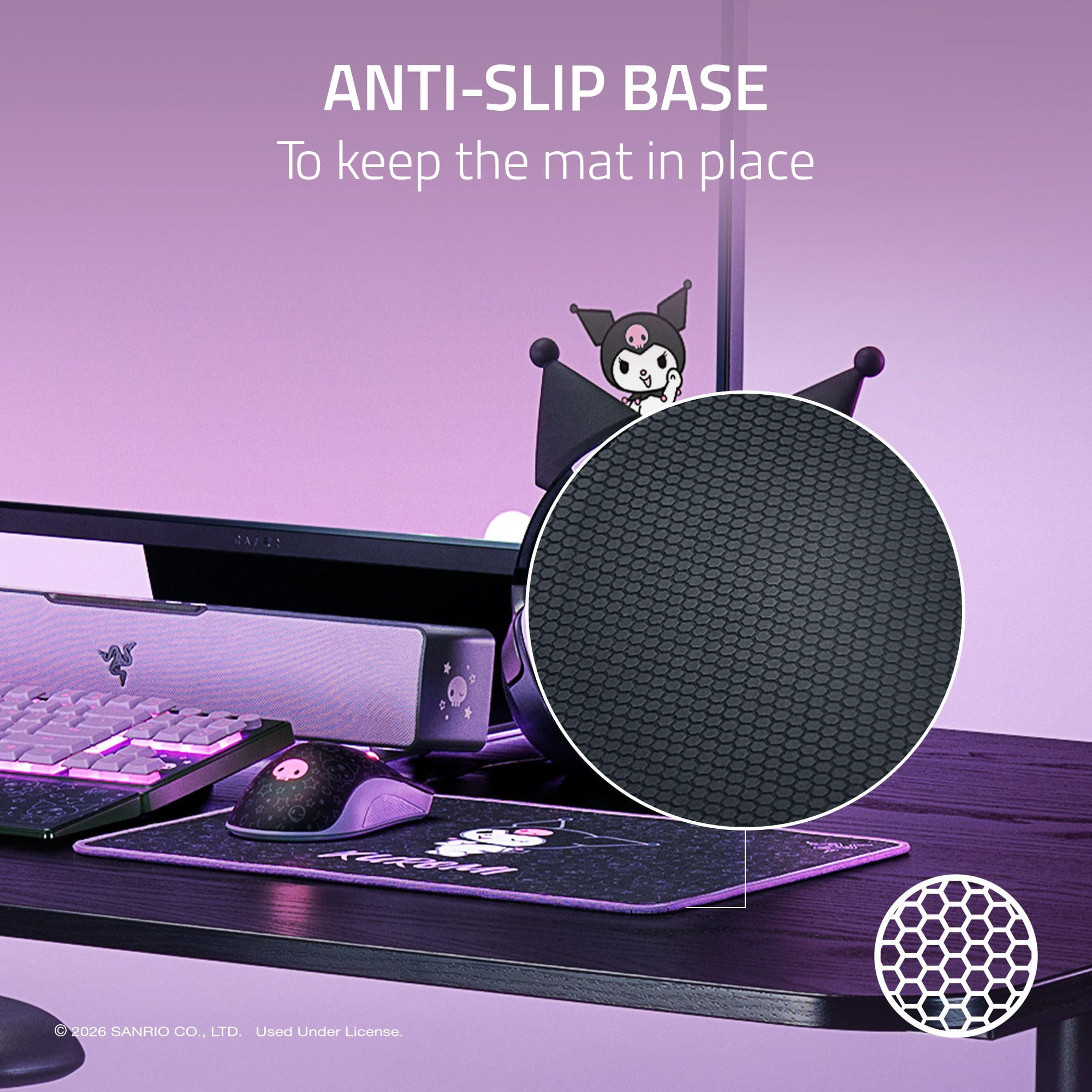 razer-goliathus-gaming-mousepad-kuromi-edition-medium-10-x-13-98-micro-textured- image 4