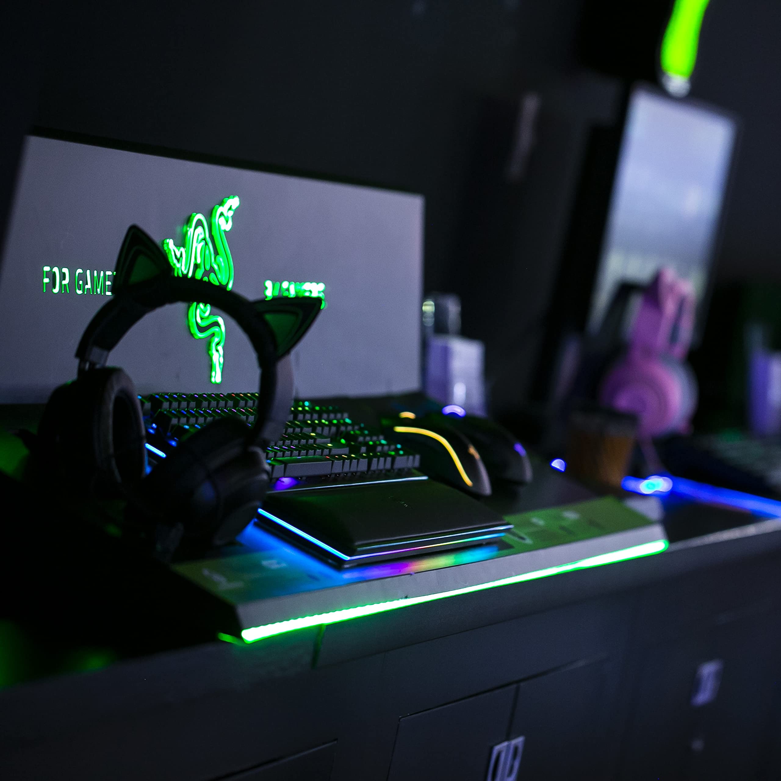 razer-kitty-ears-for-kraken-headsets-adjustable-water-resistant-accessory-quartz image 7