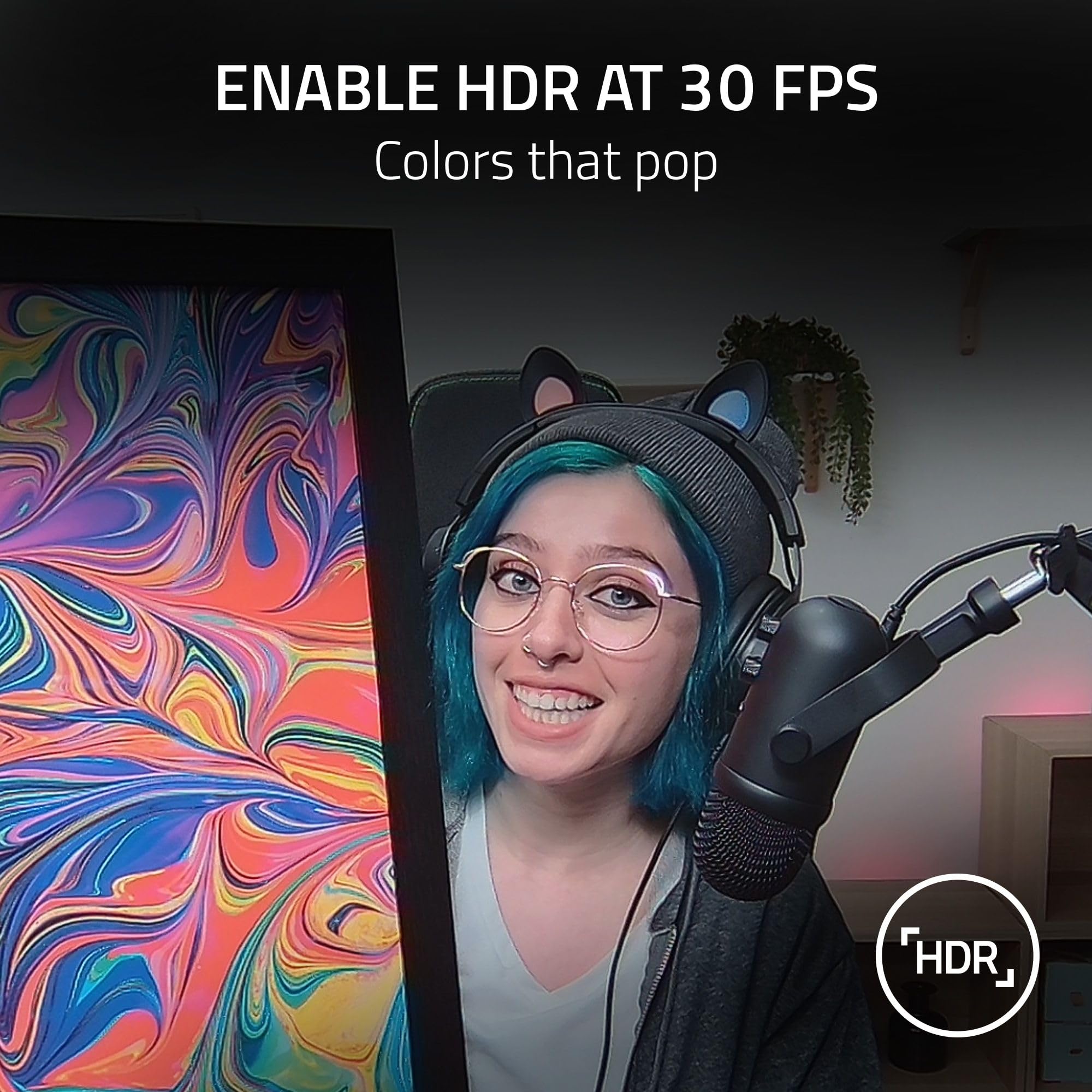 razer-kiyo-pro-webcam-full-hd-1080p-60fps-hdr-adaptive-light-sensor-wide-angle-l image 4