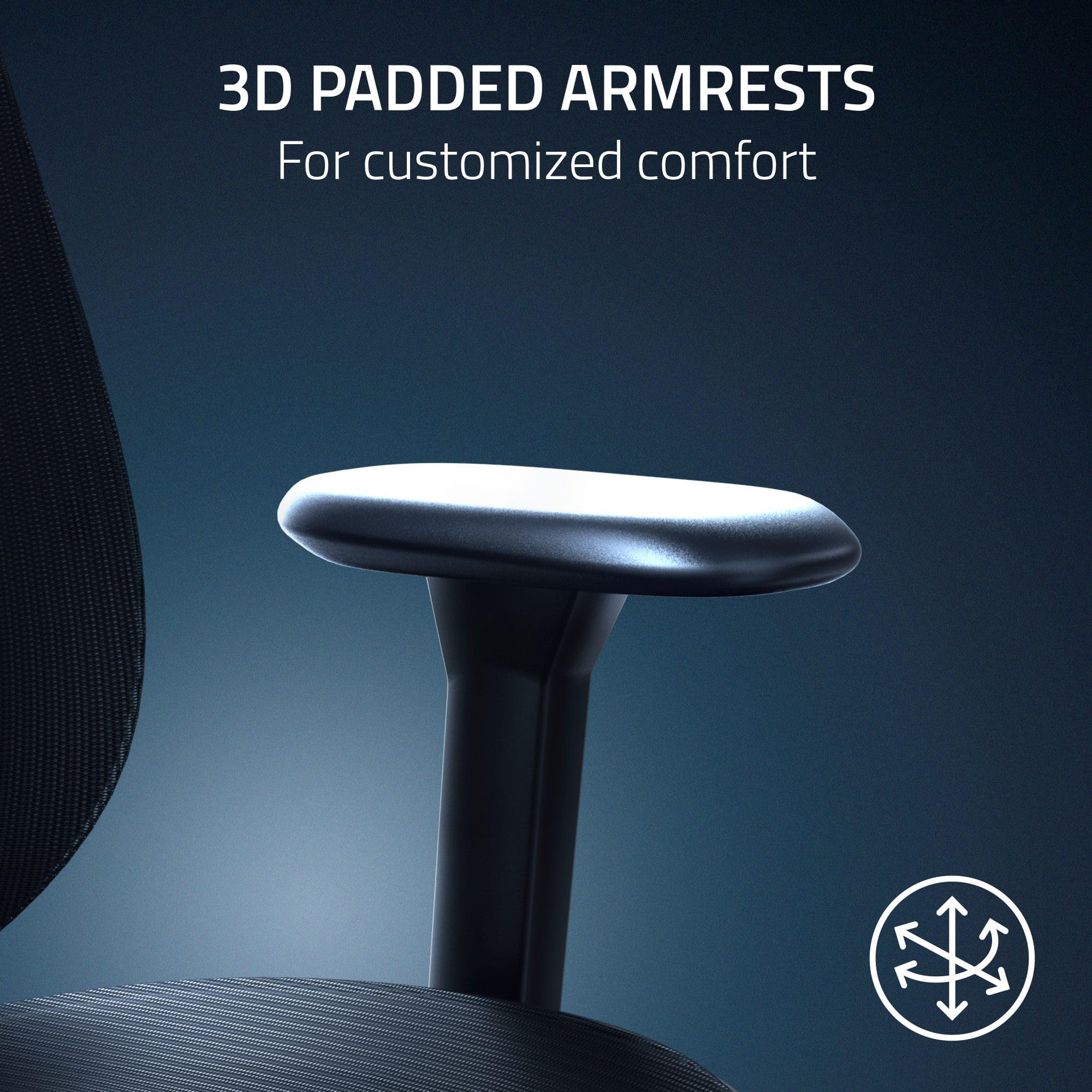 razer-fujin-mesh-ergonomic-gaming-chair-breathable-mesh-130-recline-adjustable-l image 6