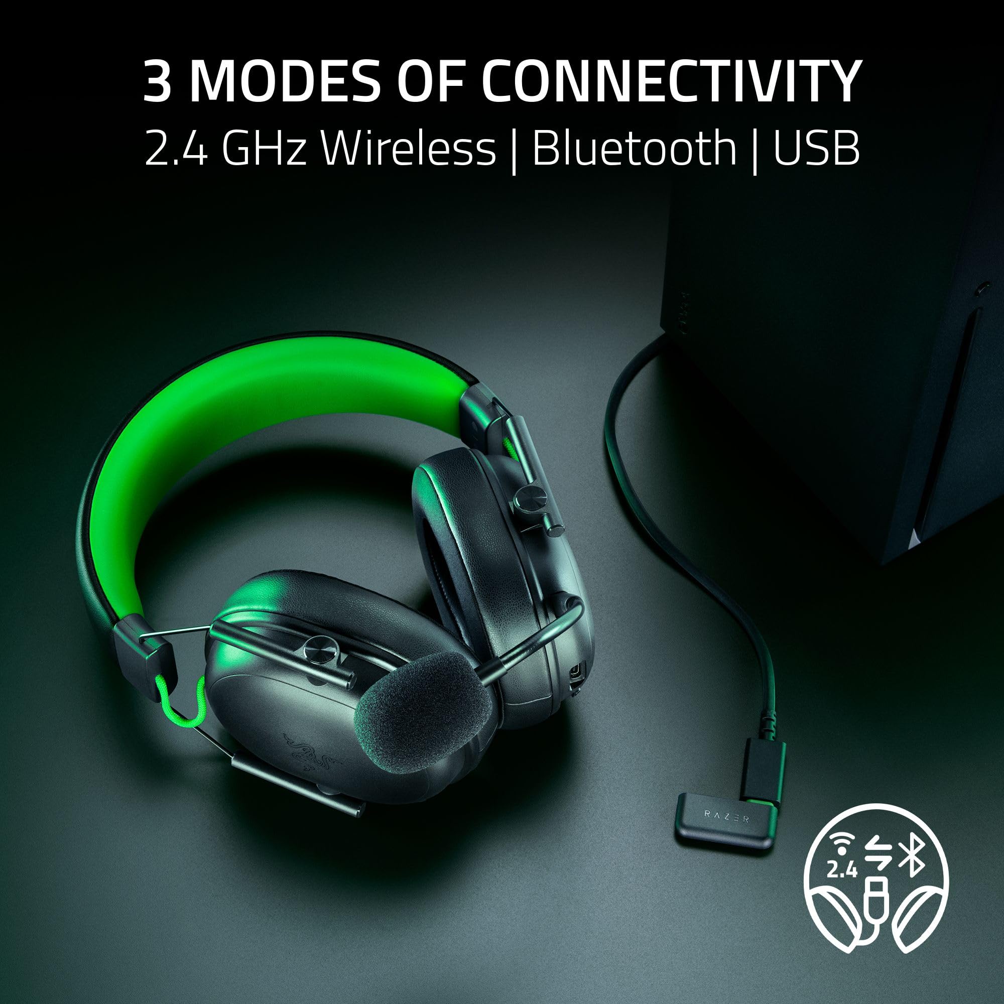 razer-blackshark-v3-x-hyperspeed-wireless-gaming-headset-for-xbox-50mm-triforce- image 6