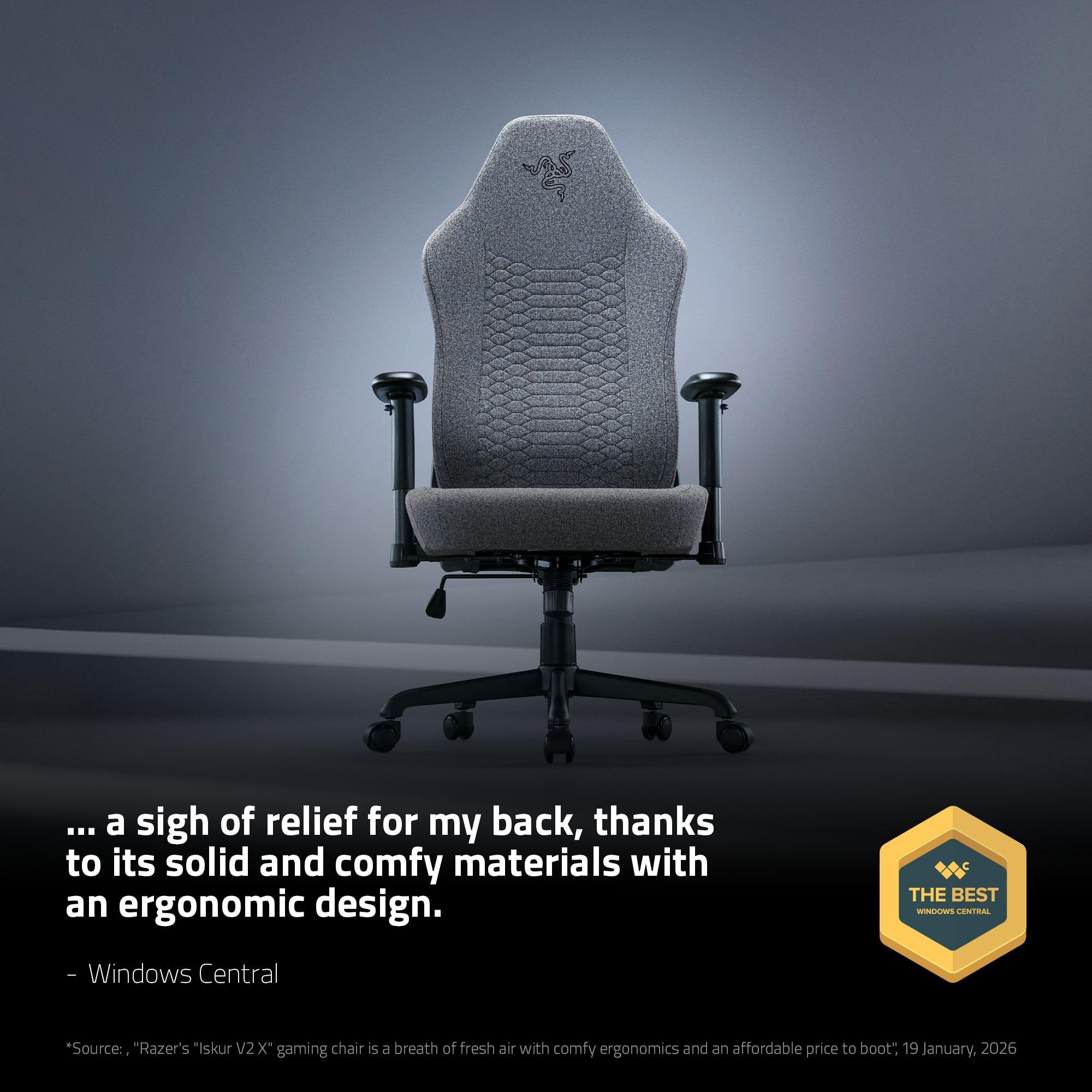 razer-iskur-v2-x-ergonomic-gaming-chair-built-in-lumbar-support-widened-seat-152 image 3