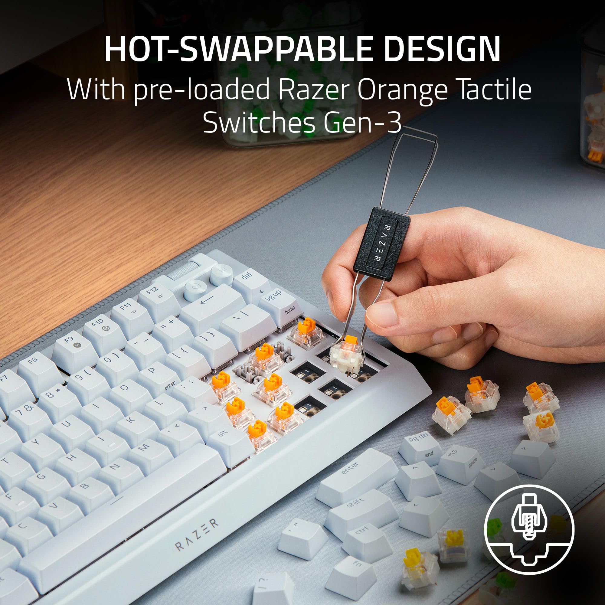 razer-blackwidow-v4-75-hot-swappable-mechanical-gaming-keyboard-with-orange-tact image 2