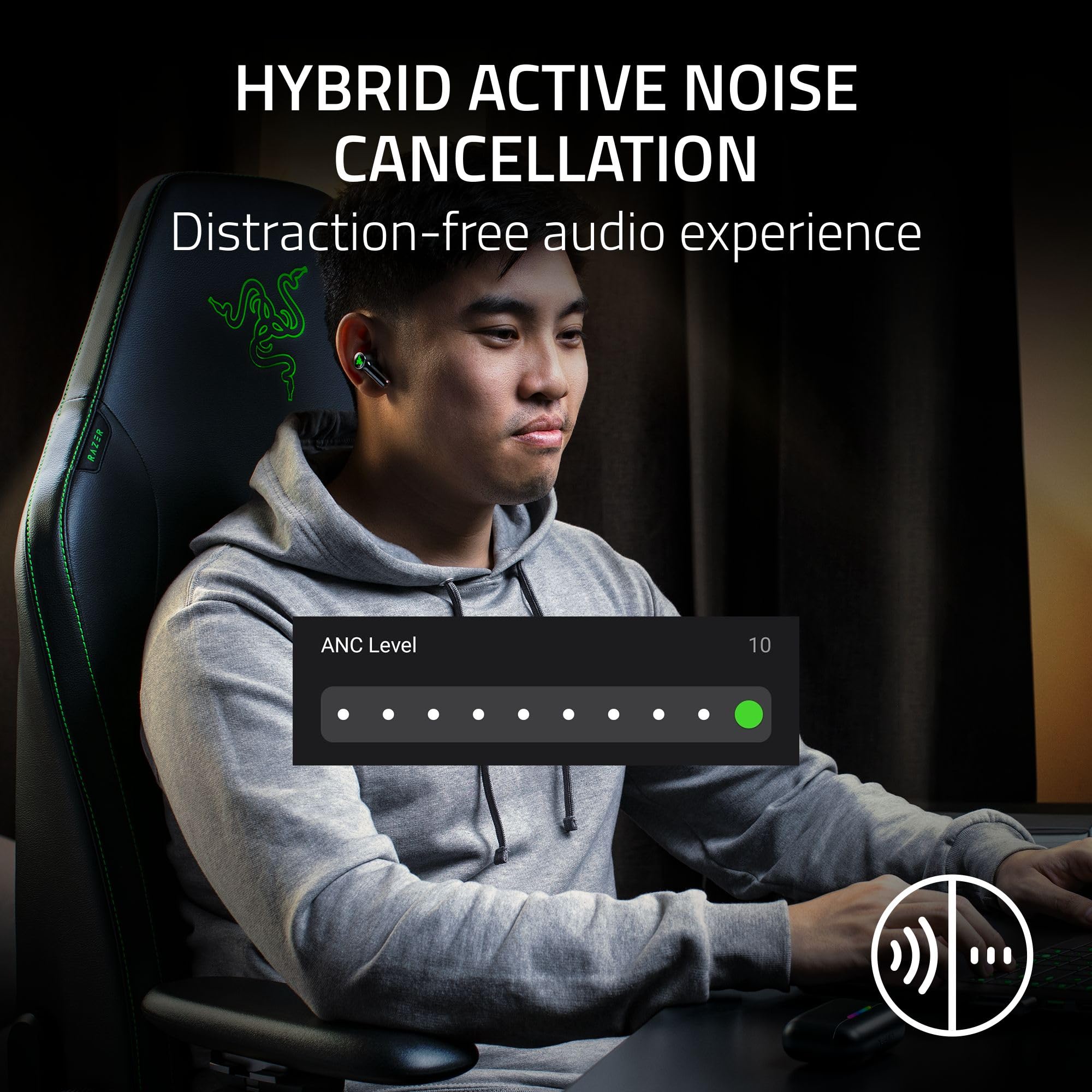 razer-hammerhead-v3-hyperspeed-wireless-anc-gaming-earbuds-2-4ghz-bluetooth-6-0- image 3