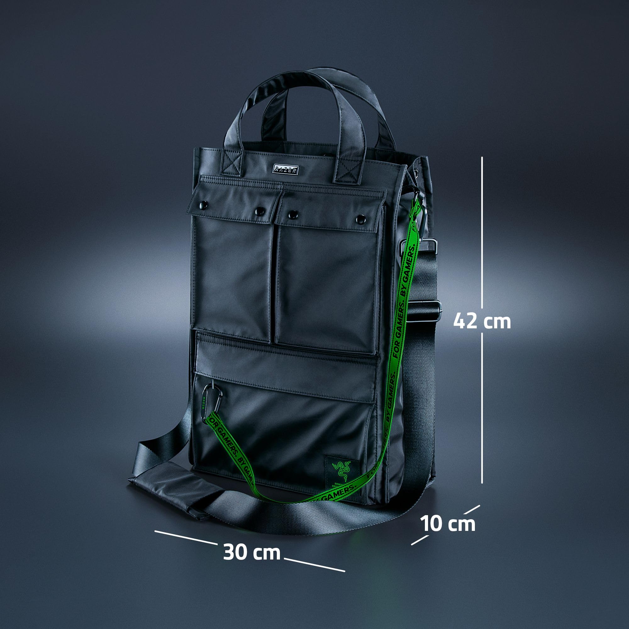 razer-xanthus-tote-bag-with-padded-16-inch-laptop-compartment-water-repellent-ny image 4