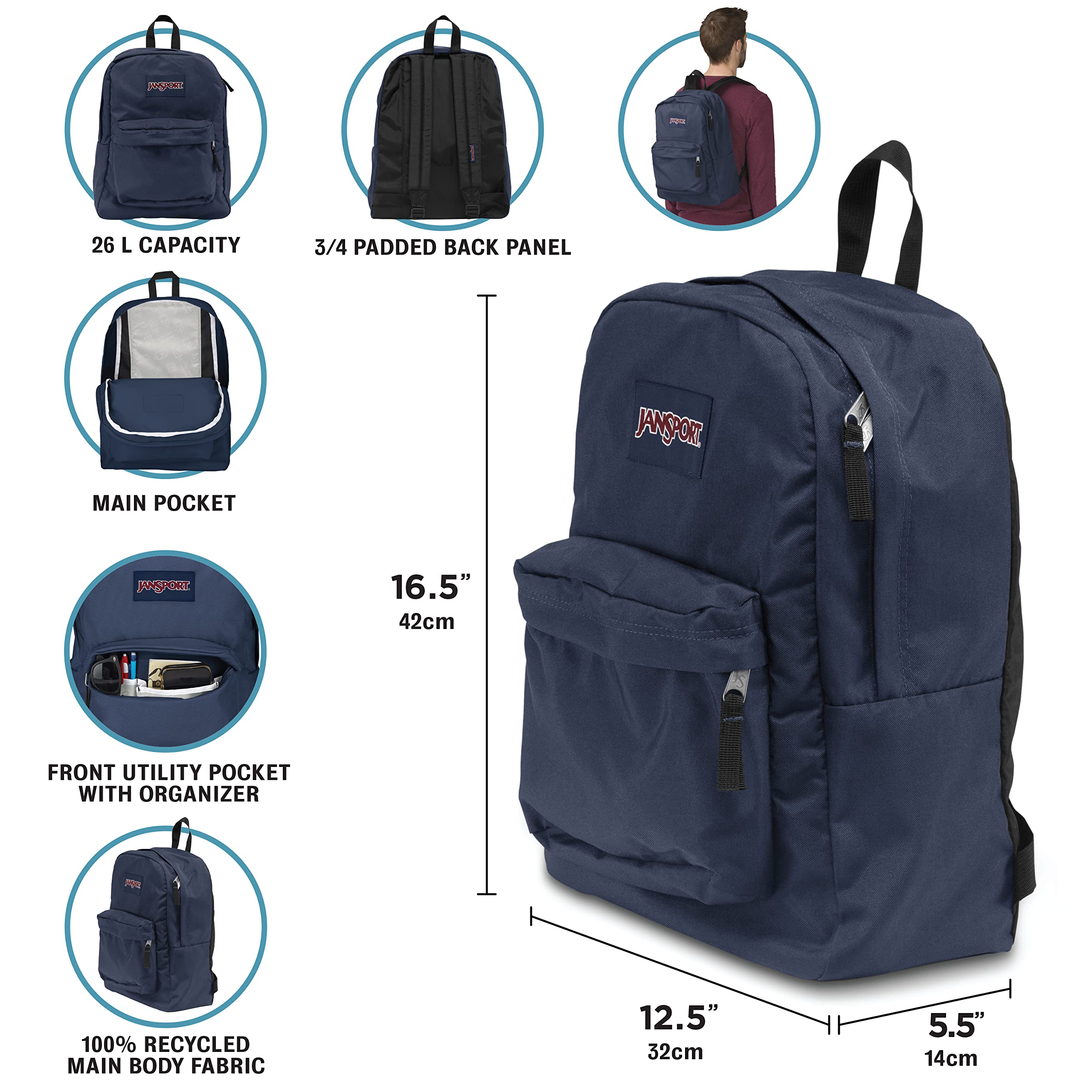 jansport-superbreak-one-backpack-durable-600-denier-lightweight-school-bookbag-r image 6