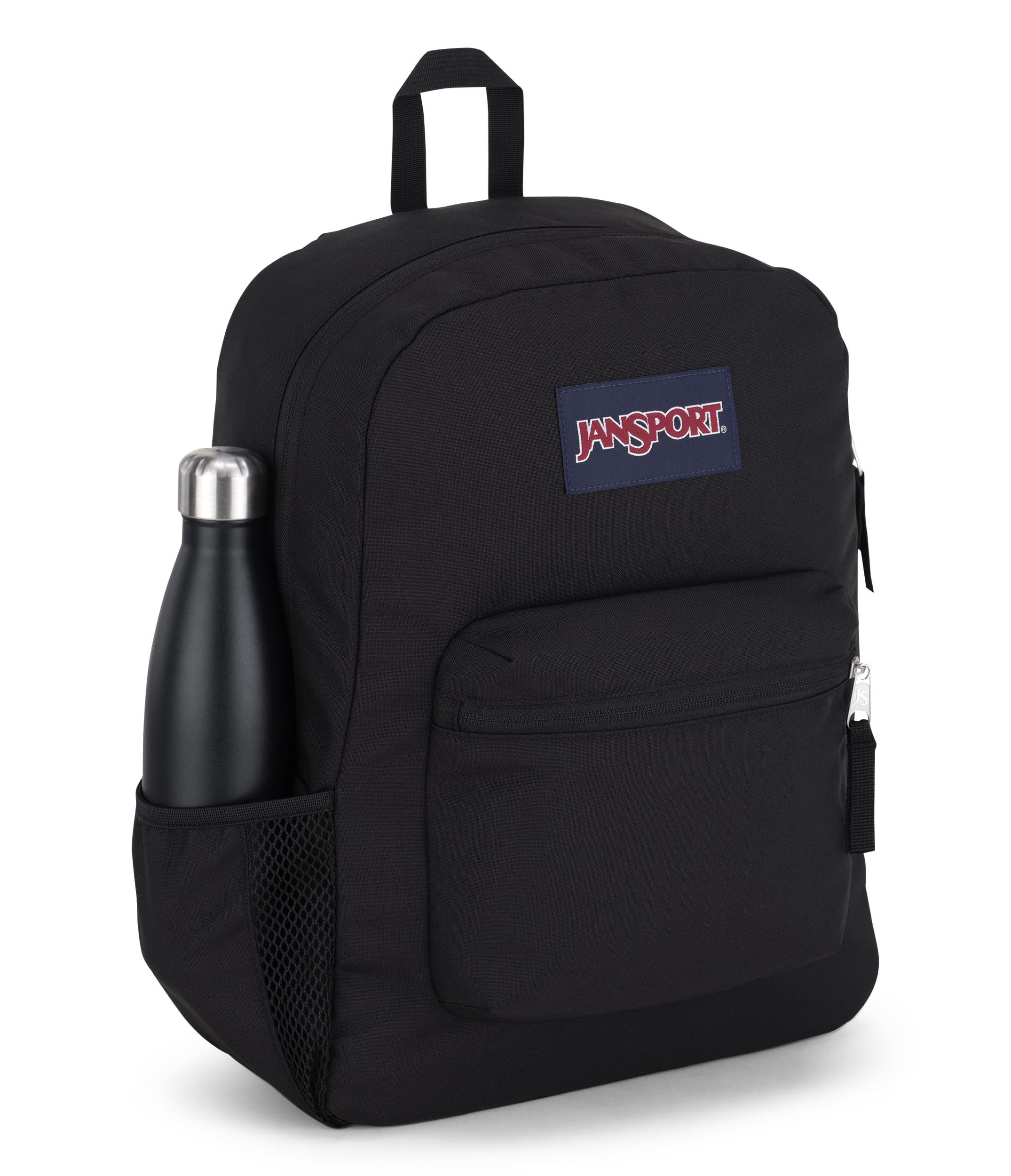jansport-cross-town-backpack-17-x-12-5-x-6-100-recycled-600d-daypack-with-front- image 4