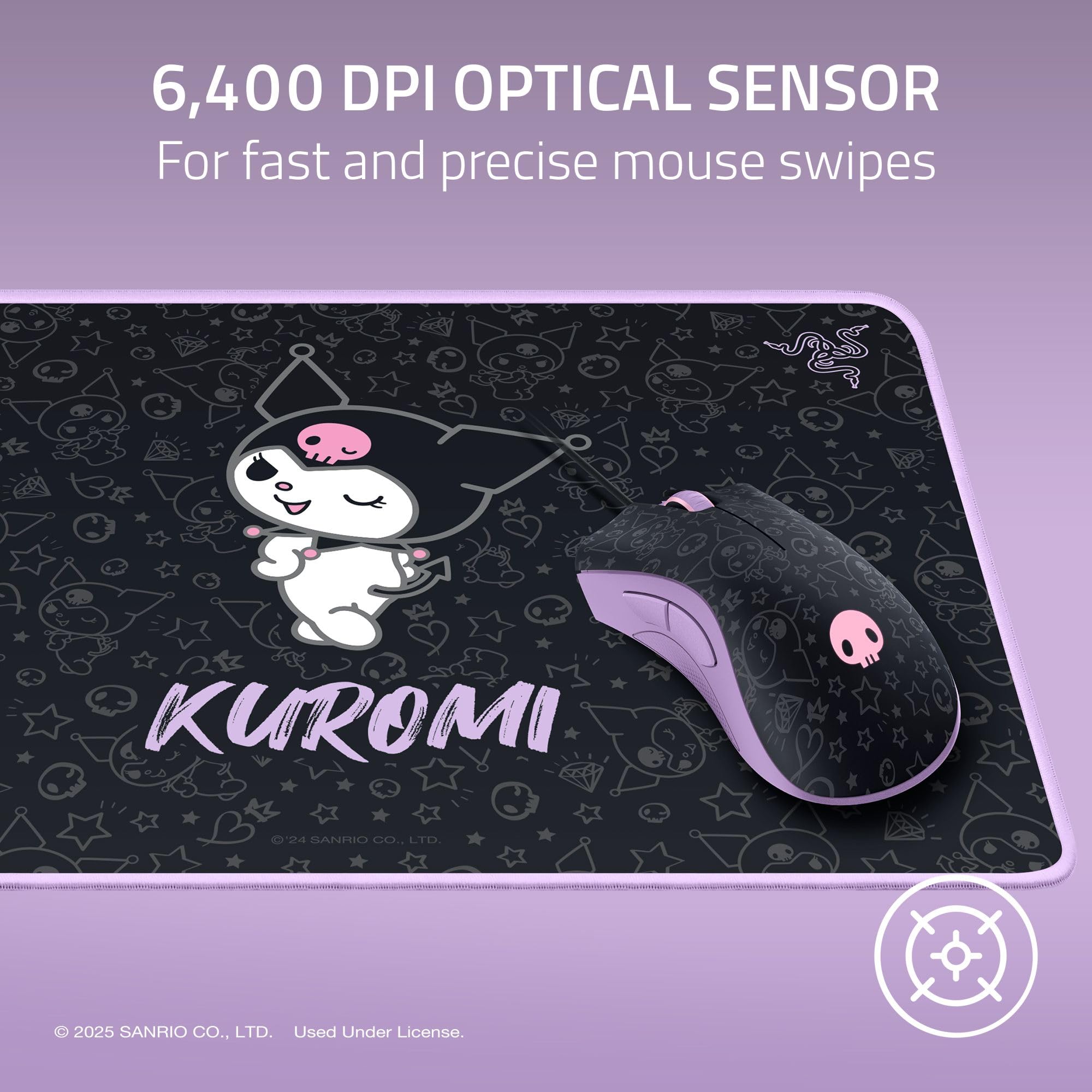 razer-deathadder-essential-gaming-mouse-goliathus-medium-mouse-mat-bundle-kuromi image 6