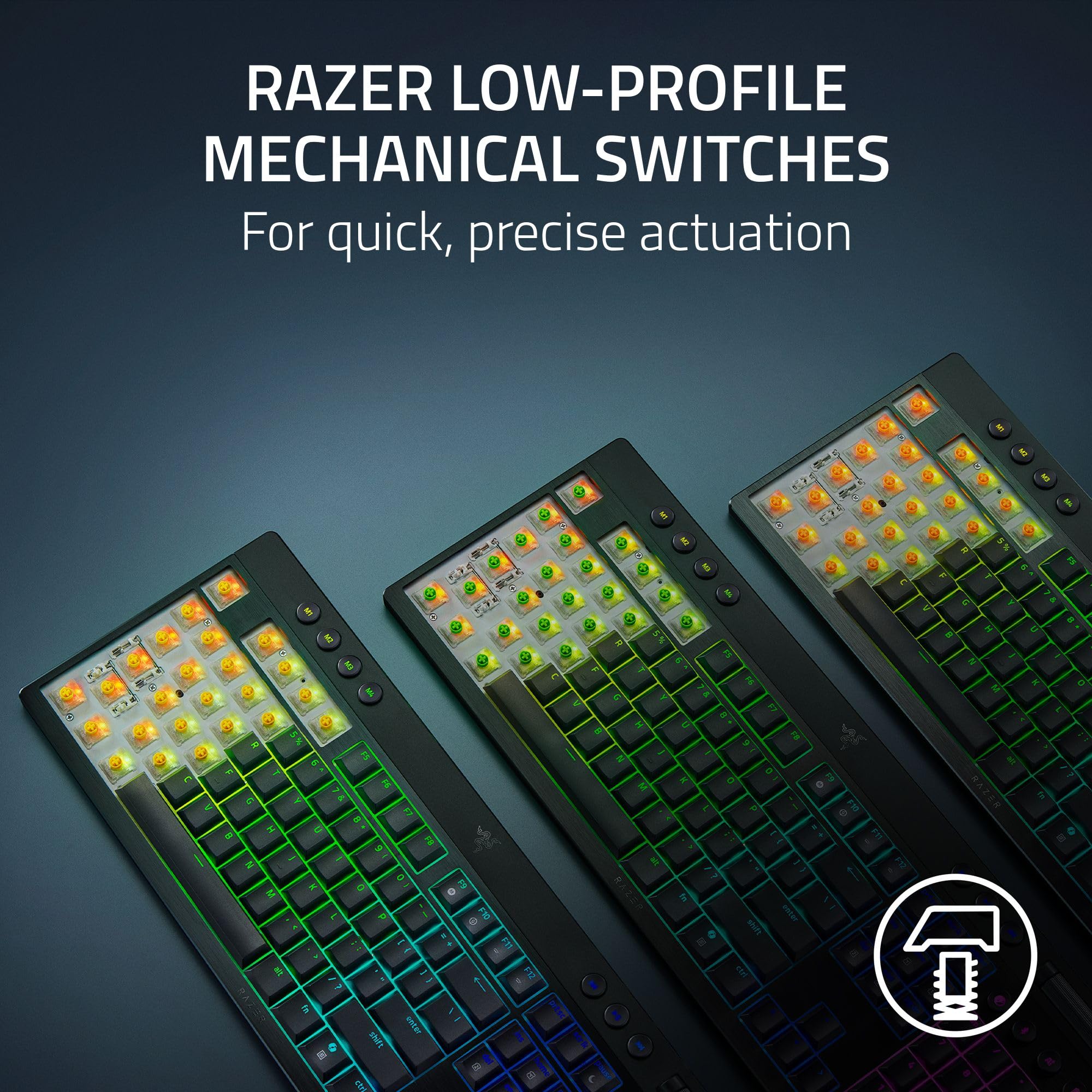 razer-blackwidow-v4-low-profile-tkl-hyperspeed-wireless-gaming-keyboard-green-me image 2