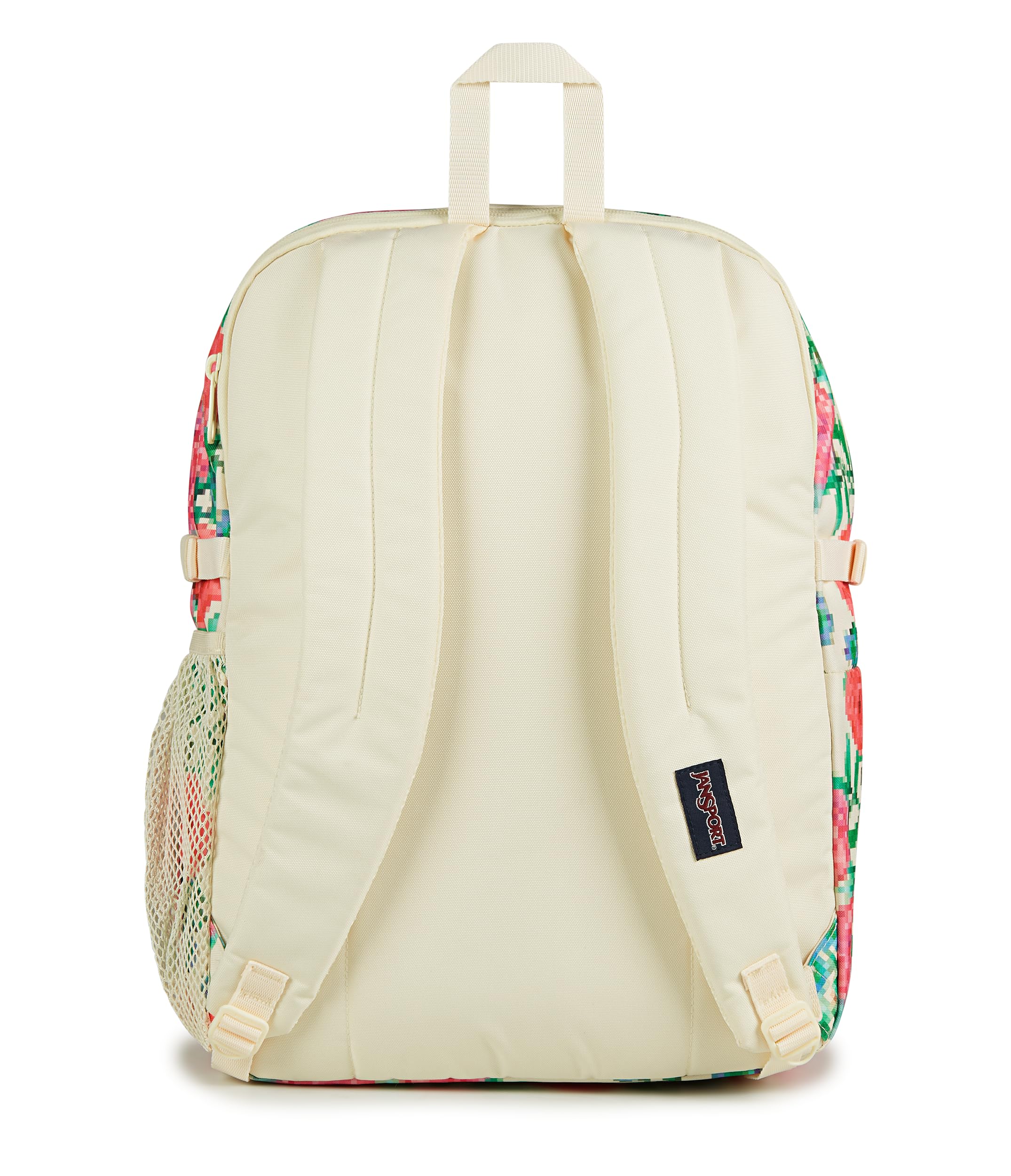 jansport-main-campus-backpack-bit-bouquet-coconut-large-travel-work-backpack-wit image 3