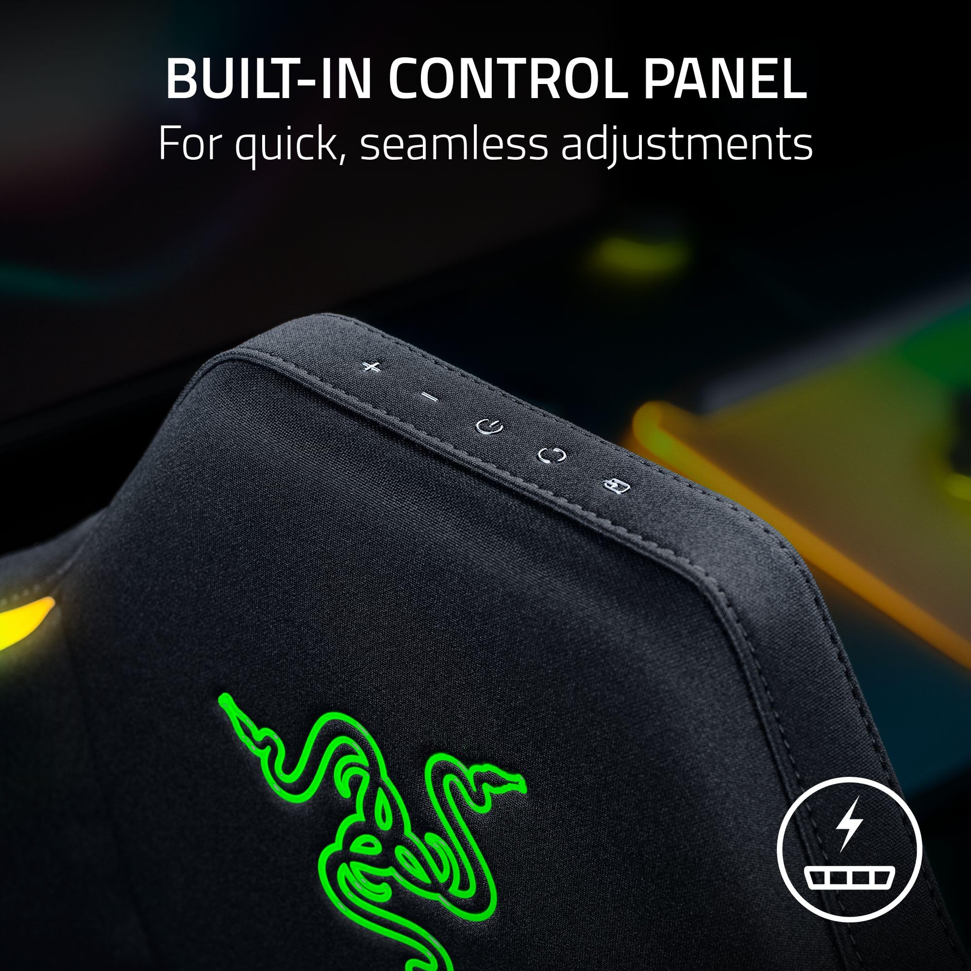 razer-soma-chroma-ergonomic-gaming-chair-reactive-razer-chroma-rgb-built-in-lumb image 6