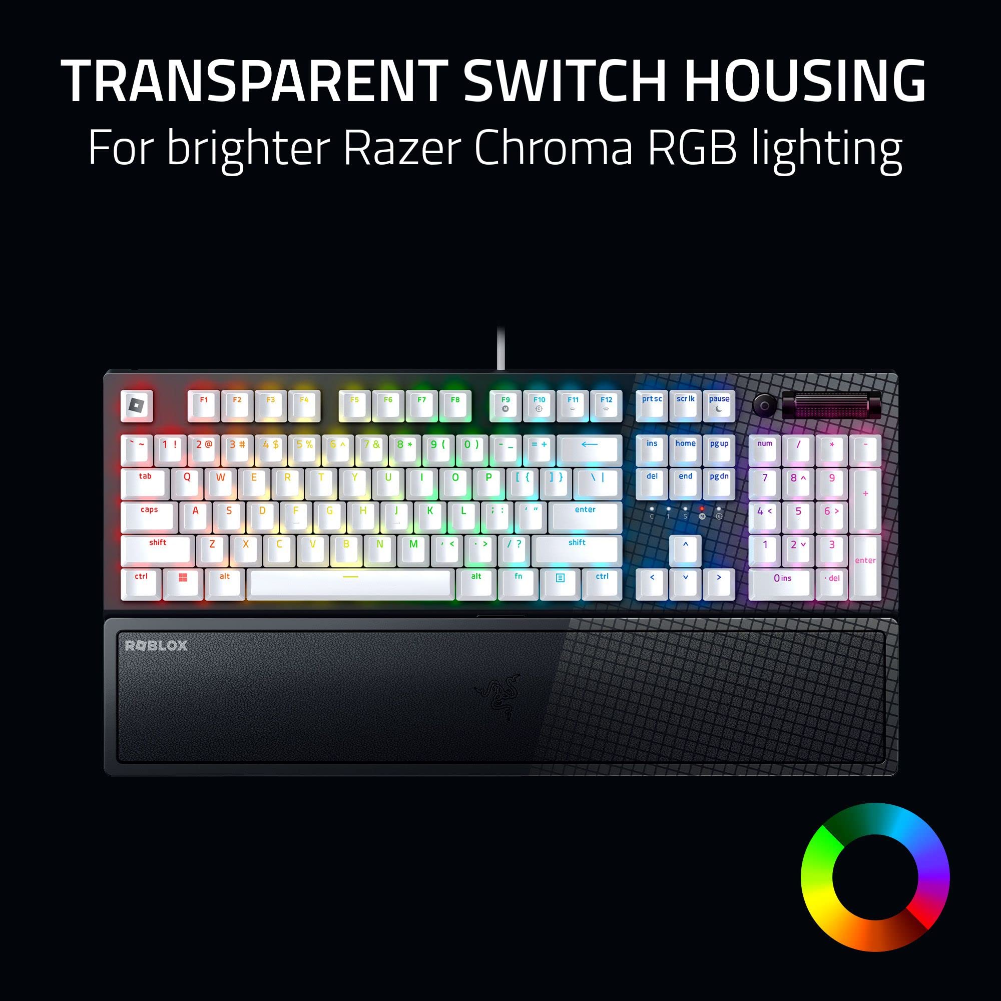 razer-blackwidow-v3-mechanical-gaming-keyboard-roblox-edition-green-clicky-switc image 3