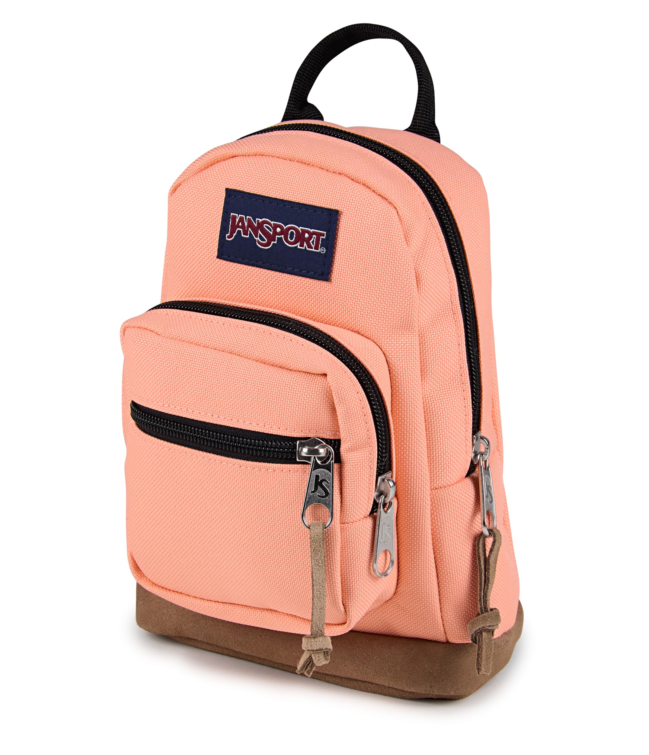 jansport-right-pack-mini-compact-backpack-peach-bum-large-main-compartment-with- image 2