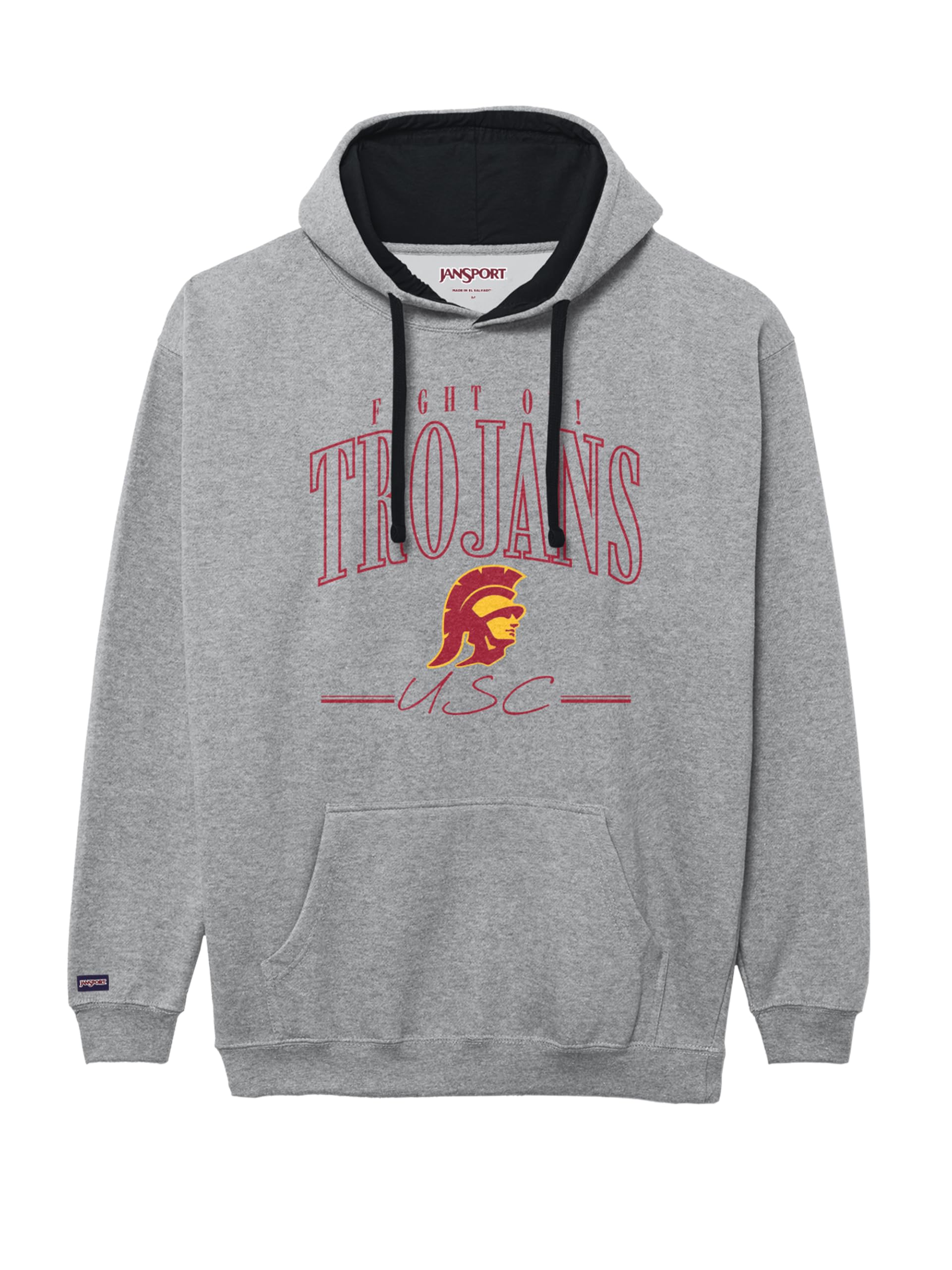 jansport-ncaa-rival-colorblock-hood-officially-licensed-unisex-fleece-pullover-h image 1