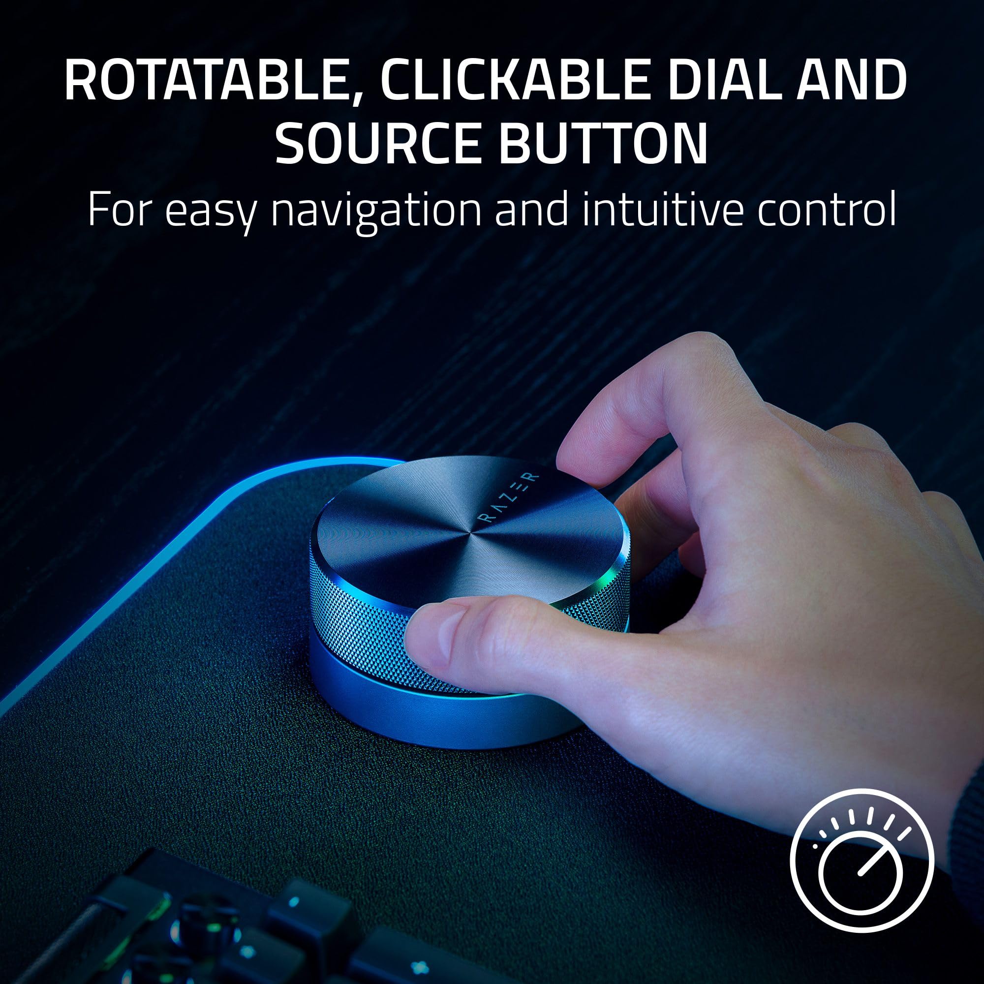 razer-wireless-control-pod-for-nommo-v2-leviathan-v2-speakers-aluminum-alloy-aud image 4