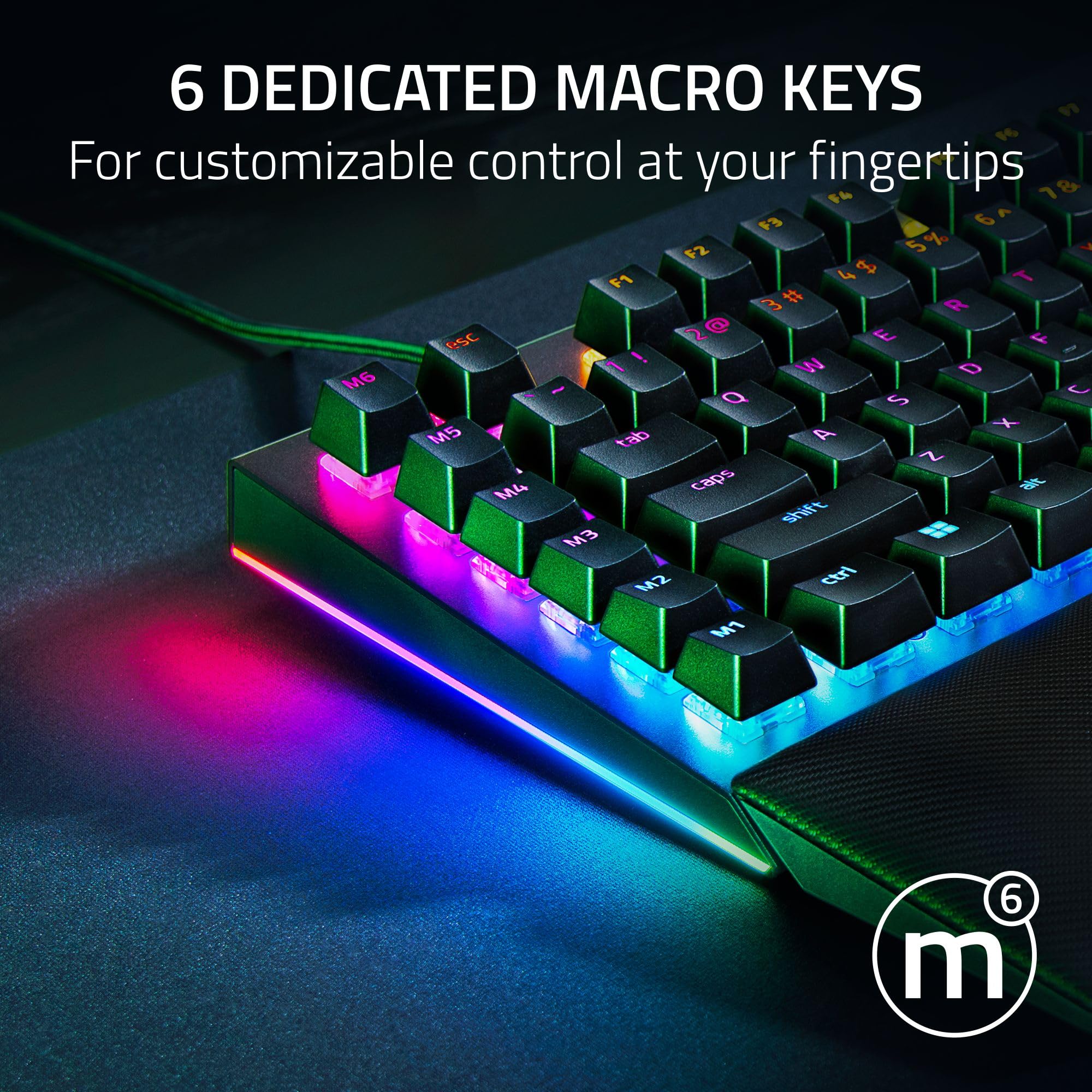 razer-blackwidow-v4-mechanical-gaming-keyboard-yellow-linear-silent-switches-chr image 4