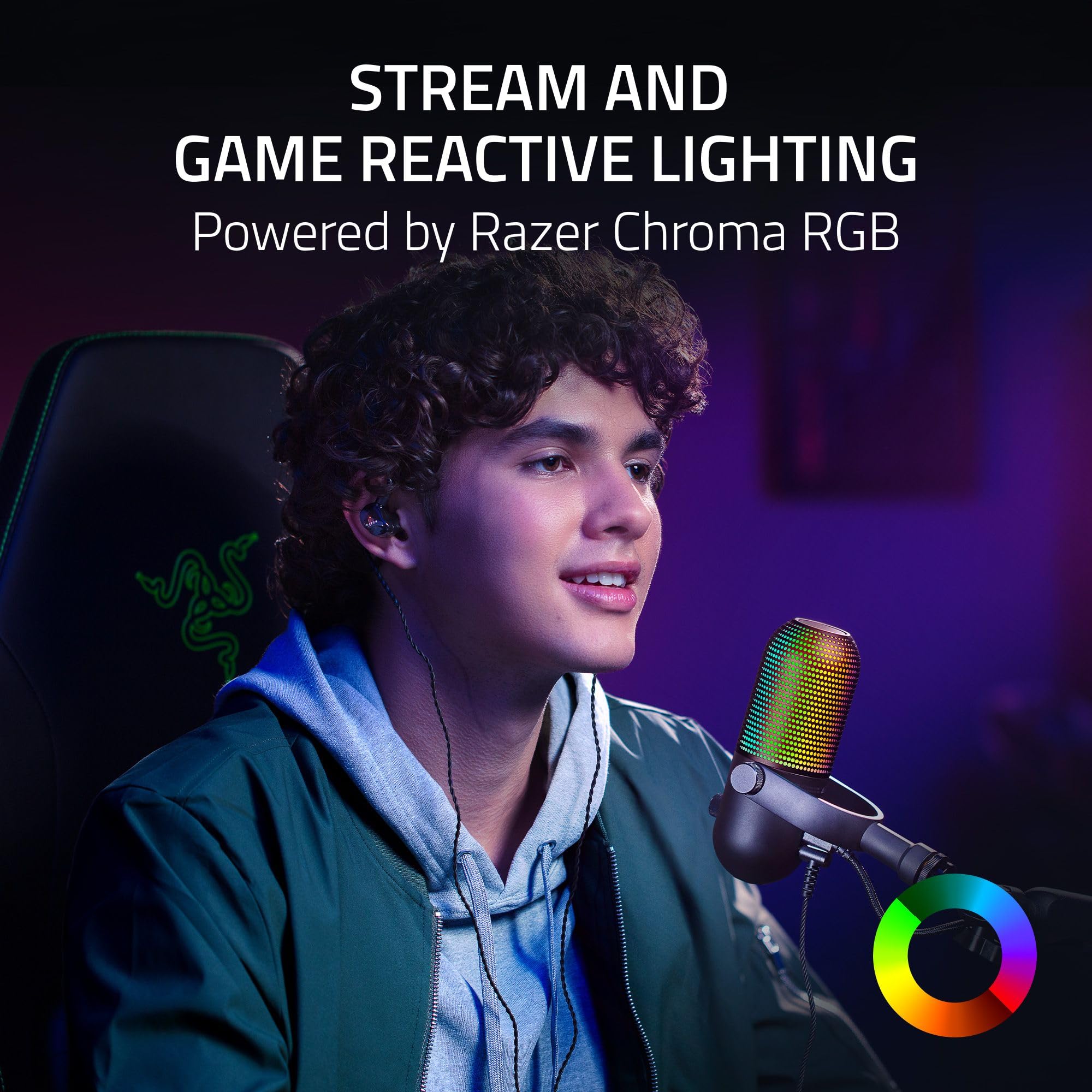 razer-seiren-v3-chroma-rgb-usb-condenser-microphone-with-stream-reactive-lightin image 2
