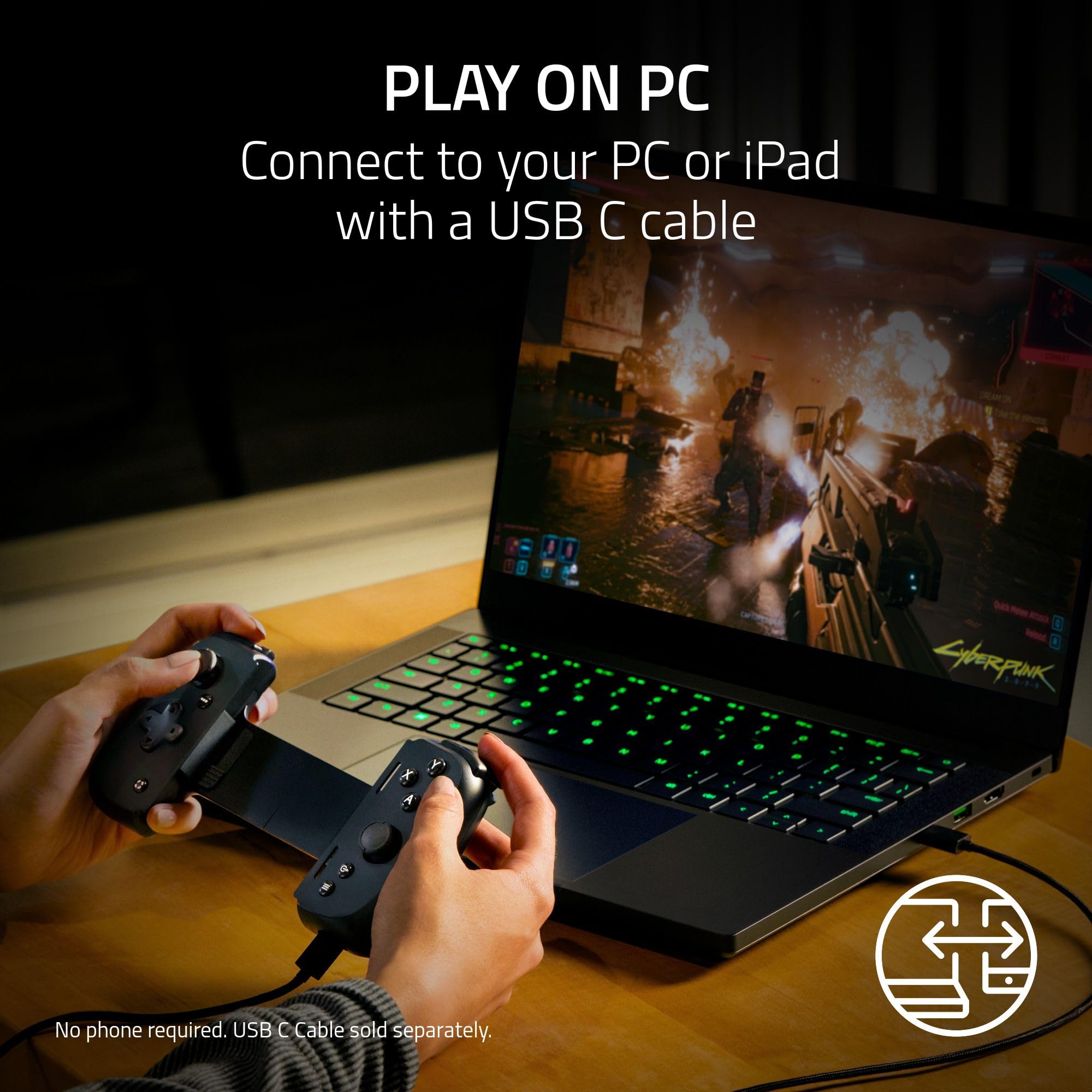 razer-kishi-v2-usb-c-mobile-gaming-controller-for-android-iphone-15-console-qual image 6