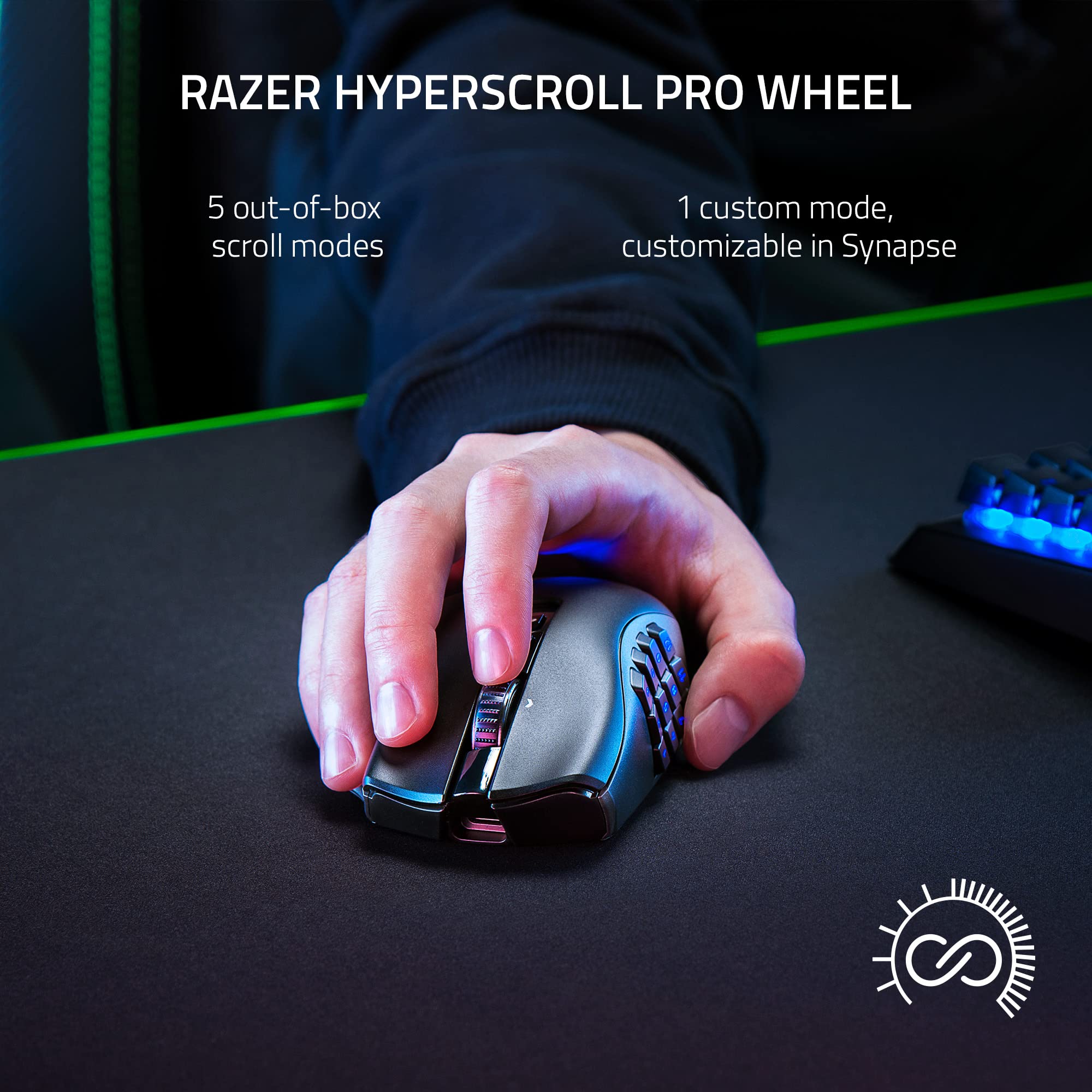 razer-naga-v2-pro-wireless-mmo-gaming-mouse-19-1-programmable-buttons-3-swappabl image 3