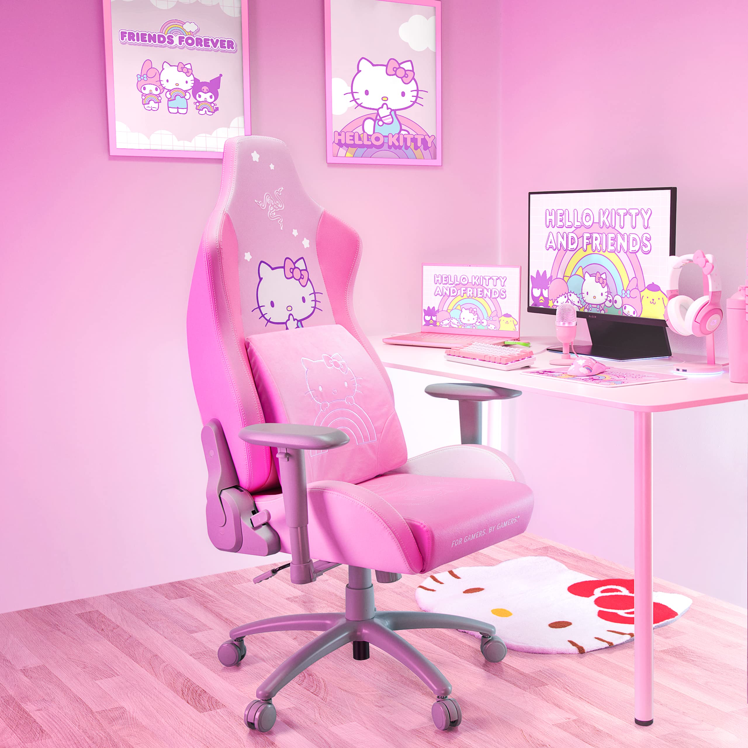 razer-lumbar-cushion-hello-kitty-friends-edition-memory-foam-lumbar-support-for- image 5