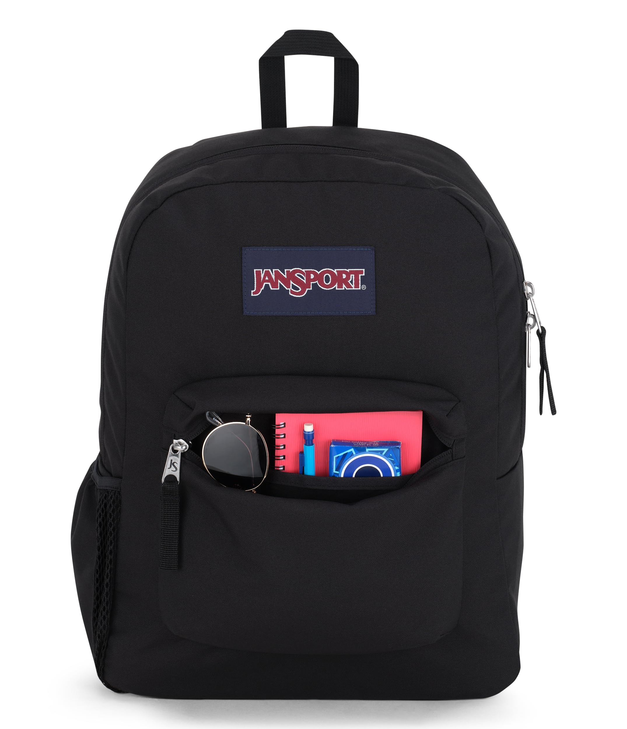 jansport-cross-town-backpack-17-x-12-5-x-6-100-recycled-600d-daypack-with-front- image 5