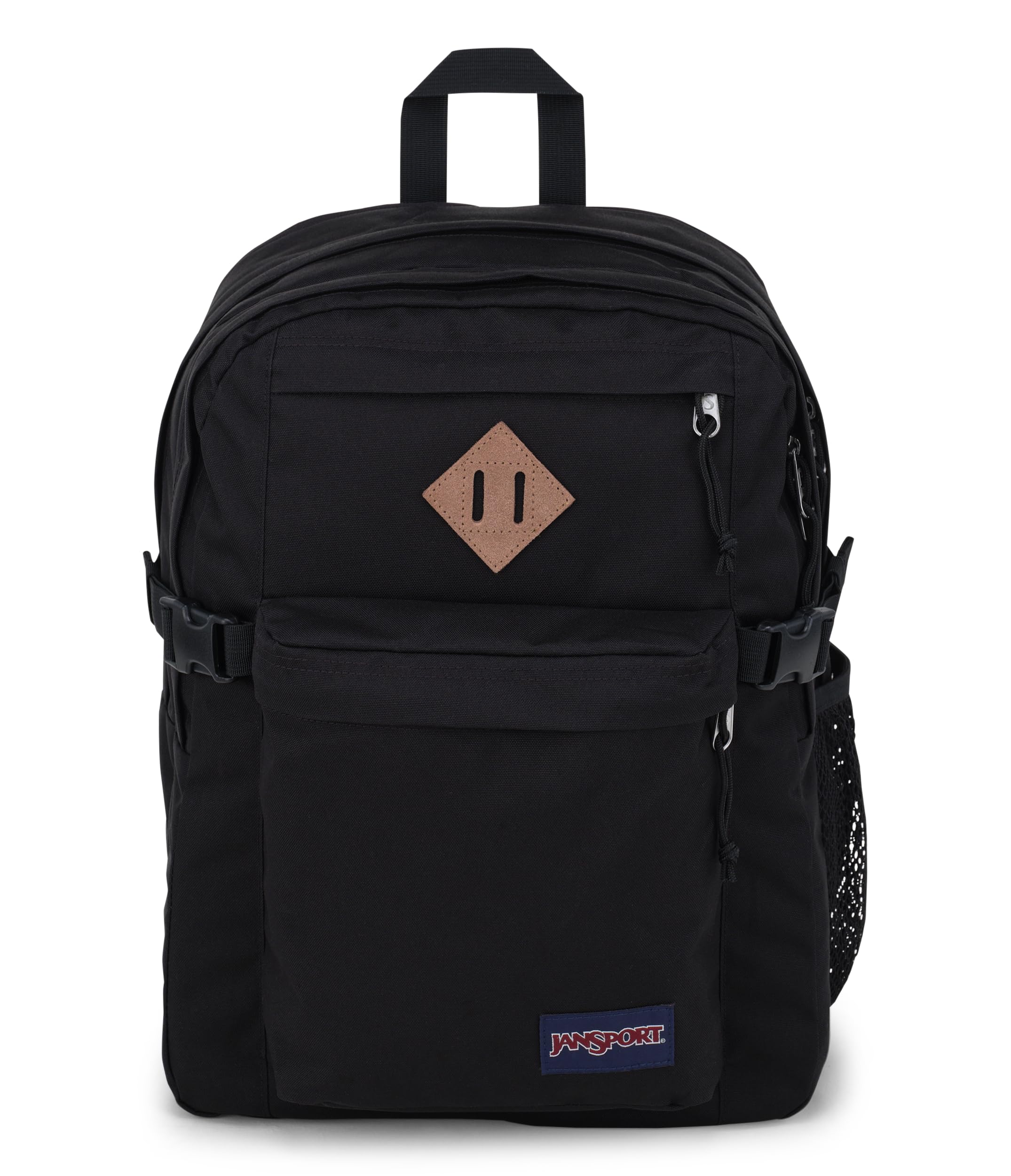 jansport-main-campus-backpack-black-large-travel-or-work-backpack-with-15-inch-l image 1
