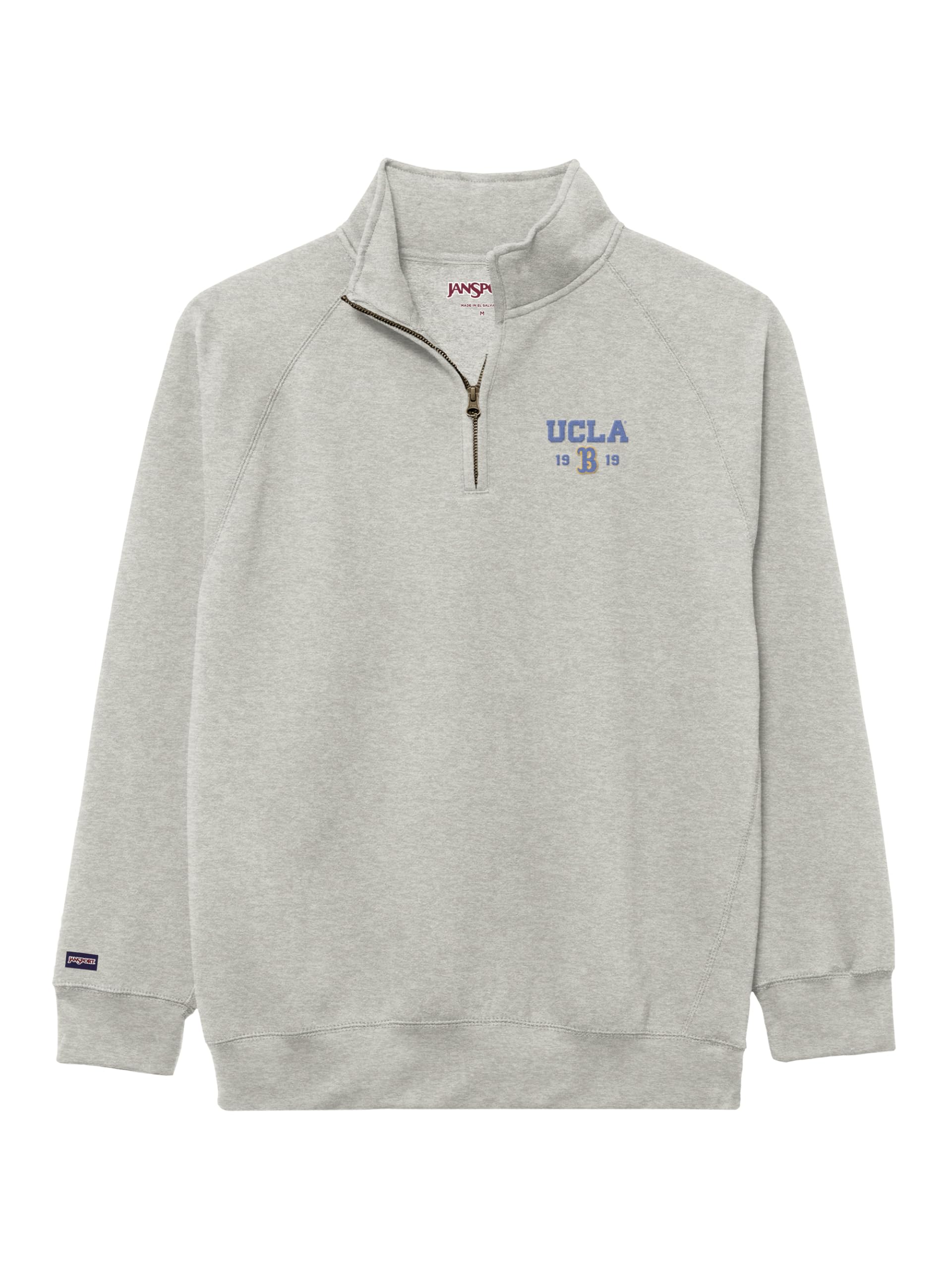 jansport-ncaa-officially-licensed-rival-quarter-zip-sweatshirt-long-sleeve-stand image 1