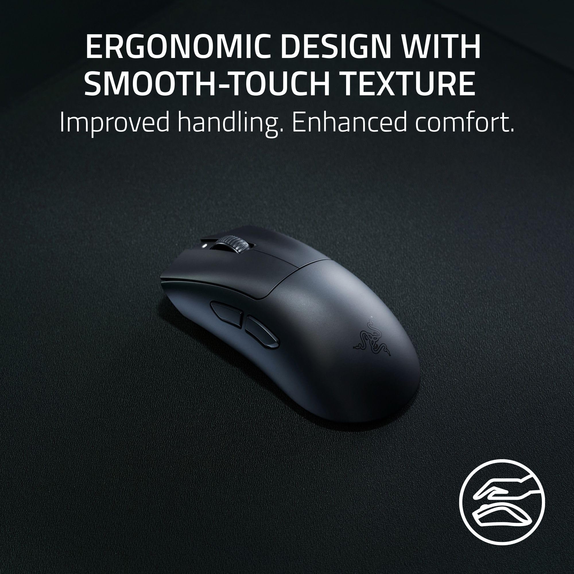 razer-deathadder-v3-hyperspeed-wireless-gaming-mouse-55g-lightweight-26k-focus-x image 3