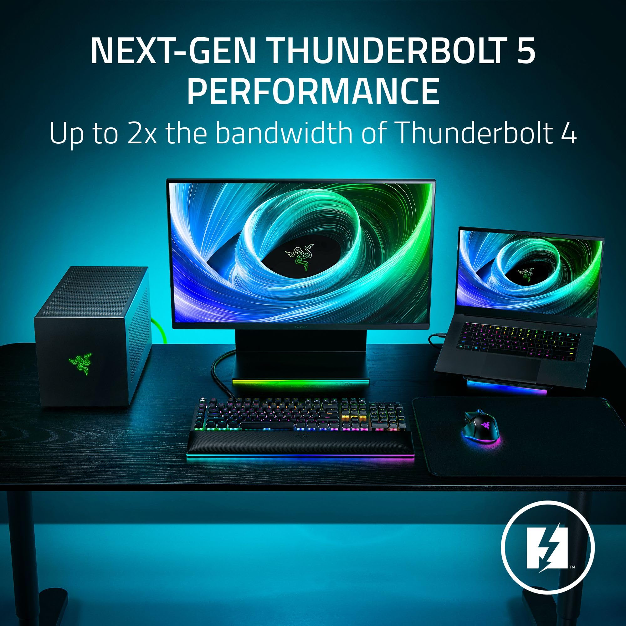 razer-core-x-v2-external-graphics-enclosure-egpu-thunderbolt-5-4-usb-4-4-slot-pc image 3