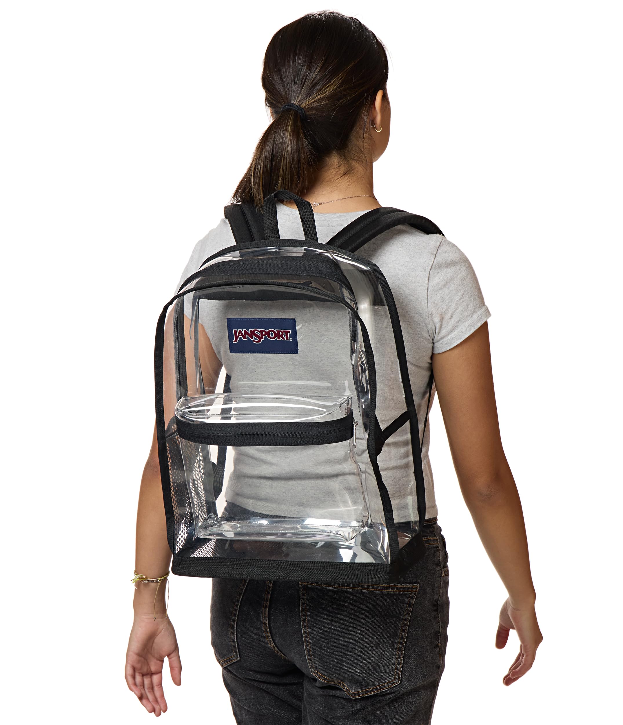 jansport-clear-pack-25-5l-stadium-approved-transparent-backpack-with-mesh-bottom image 7
