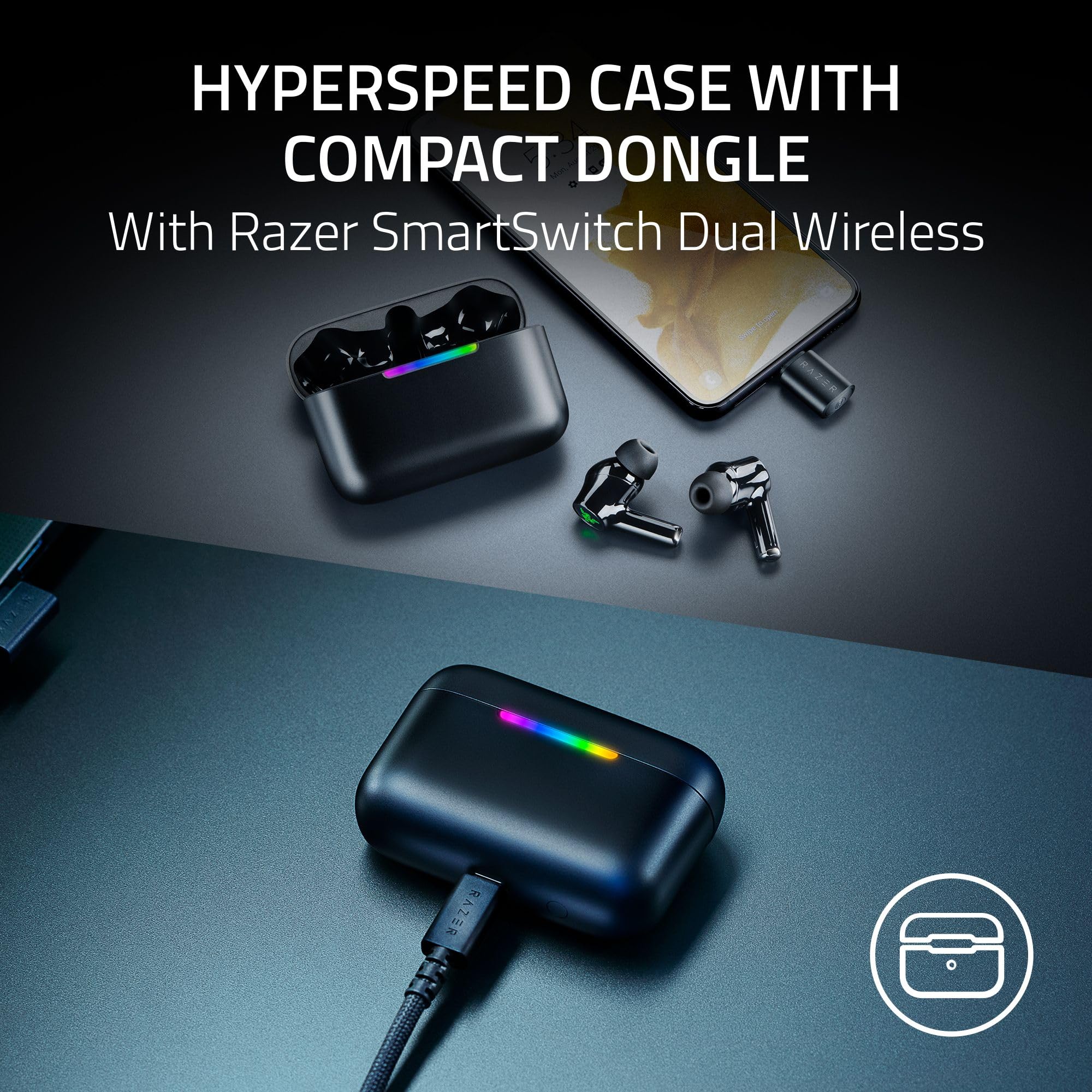 razer-hammerhead-v3-hyperspeed-wireless-anc-gaming-earbuds-2-4ghz-bluetooth-6-0- image 4